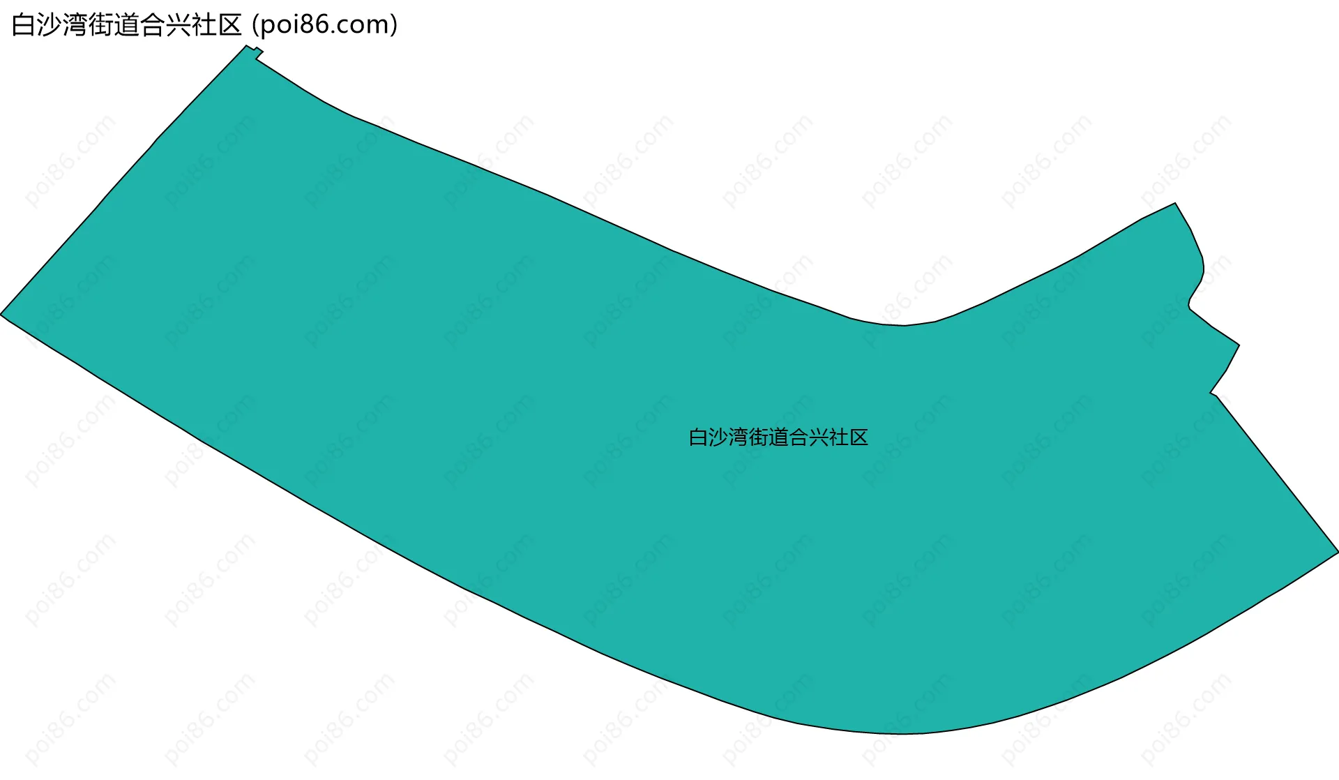白沙湾街道合兴社区边界地图