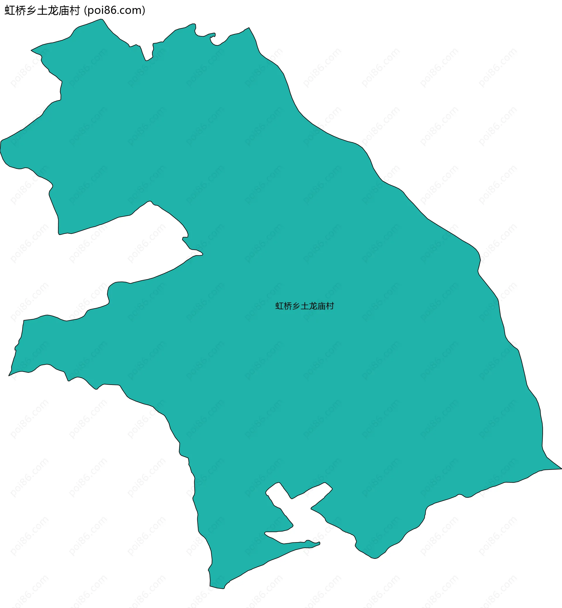 虹桥乡土龙庙村边界地图