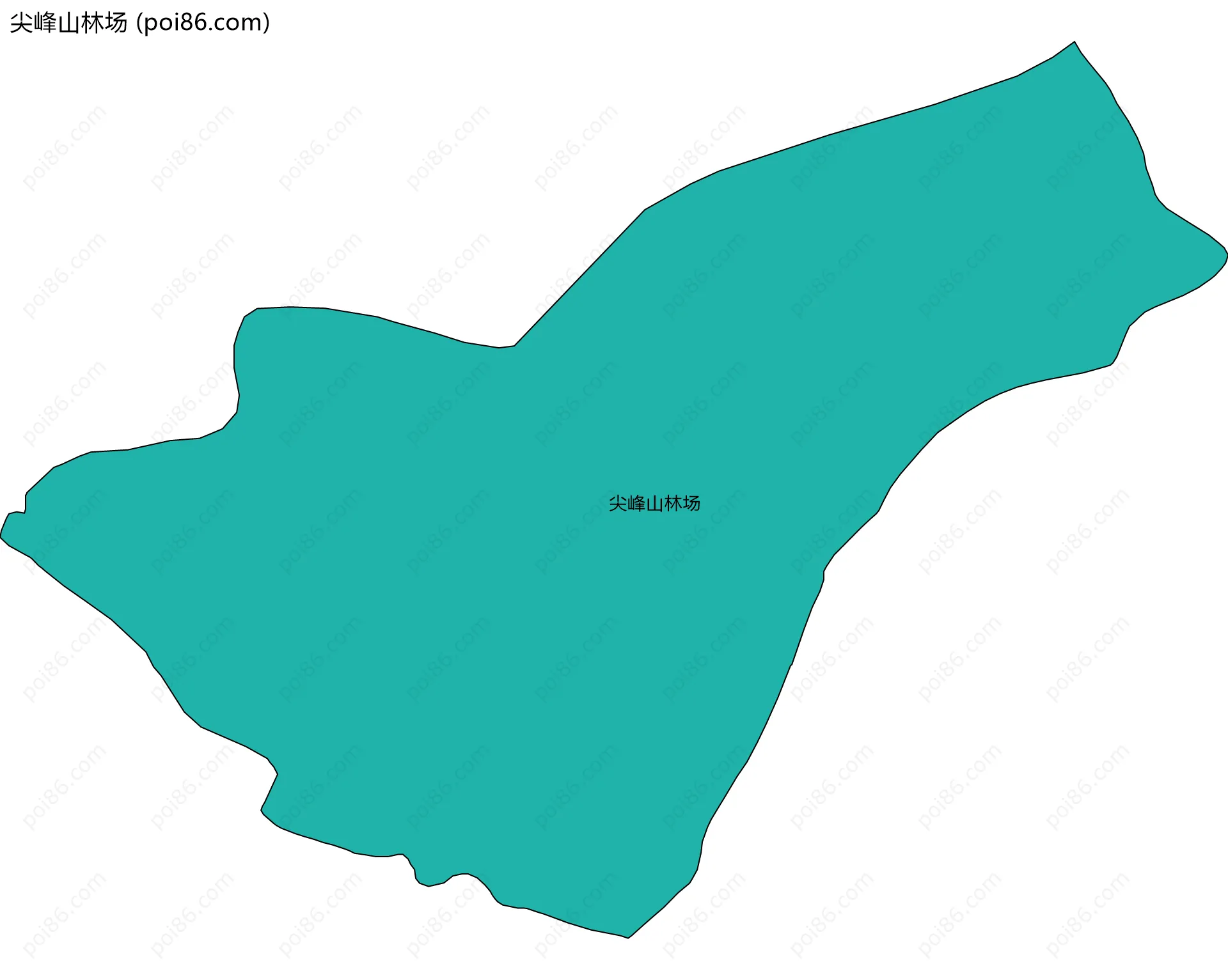 尖峰山林场边界地图