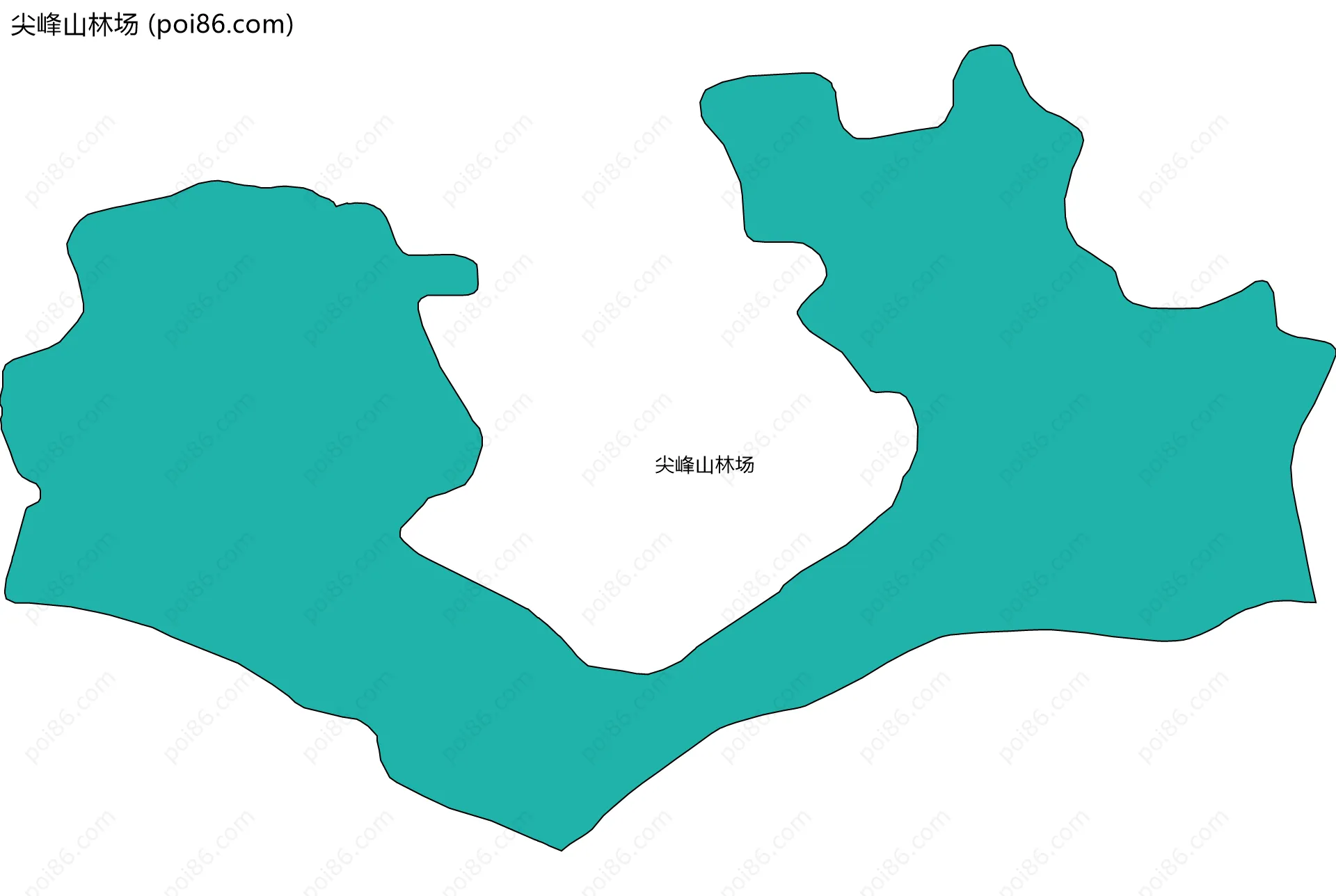 尖峰山林场边界地图