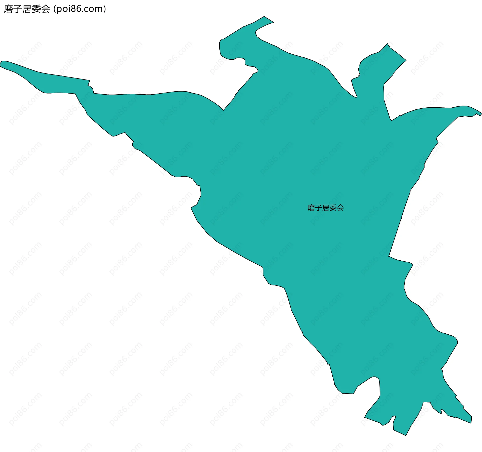 磨子居委会边界地图