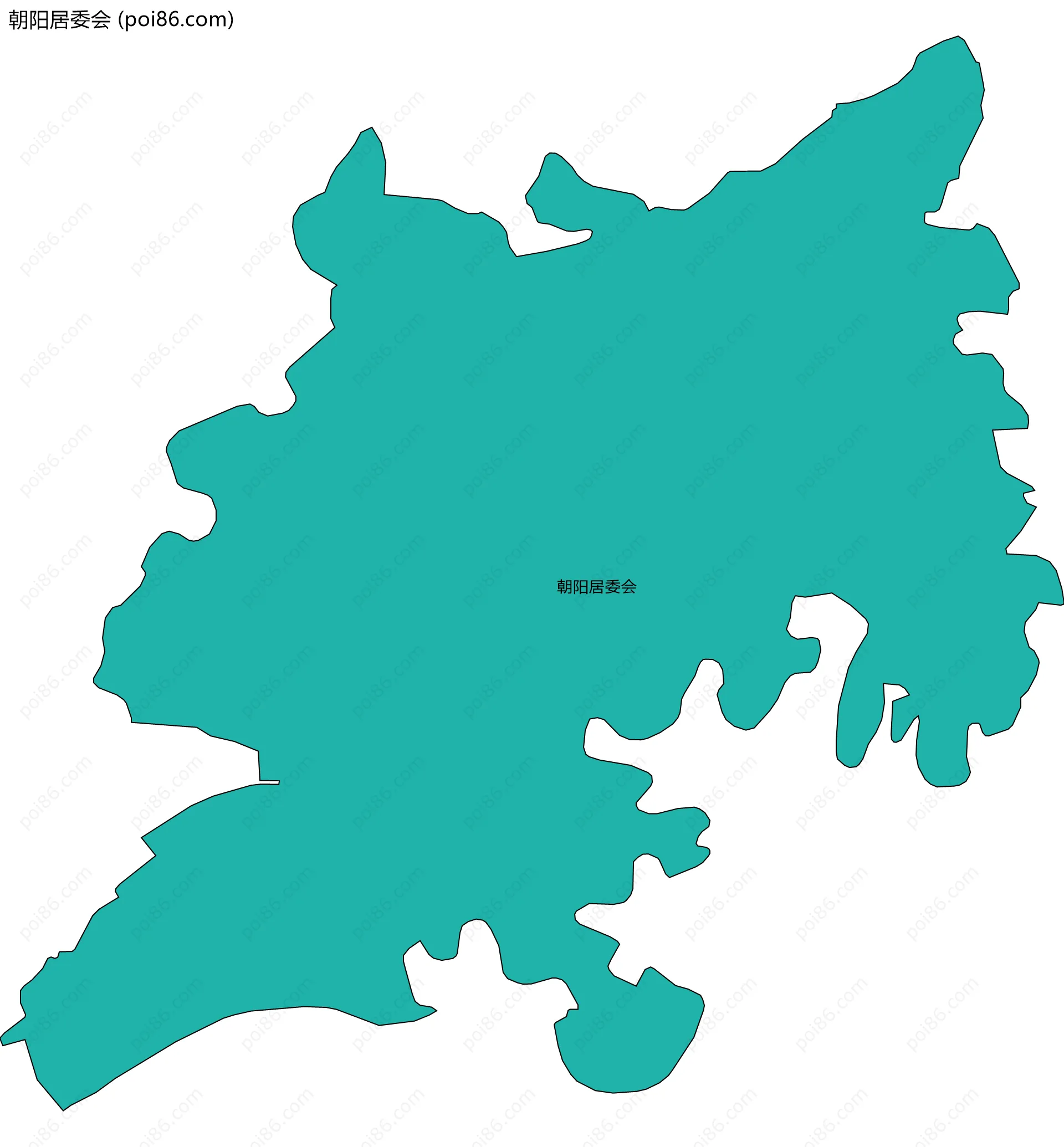 朝阳居委会边界地图