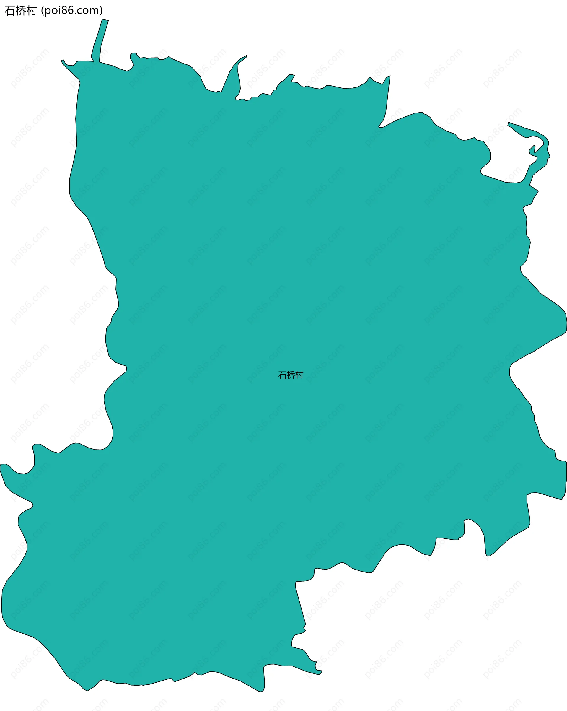 石桥村边界地图