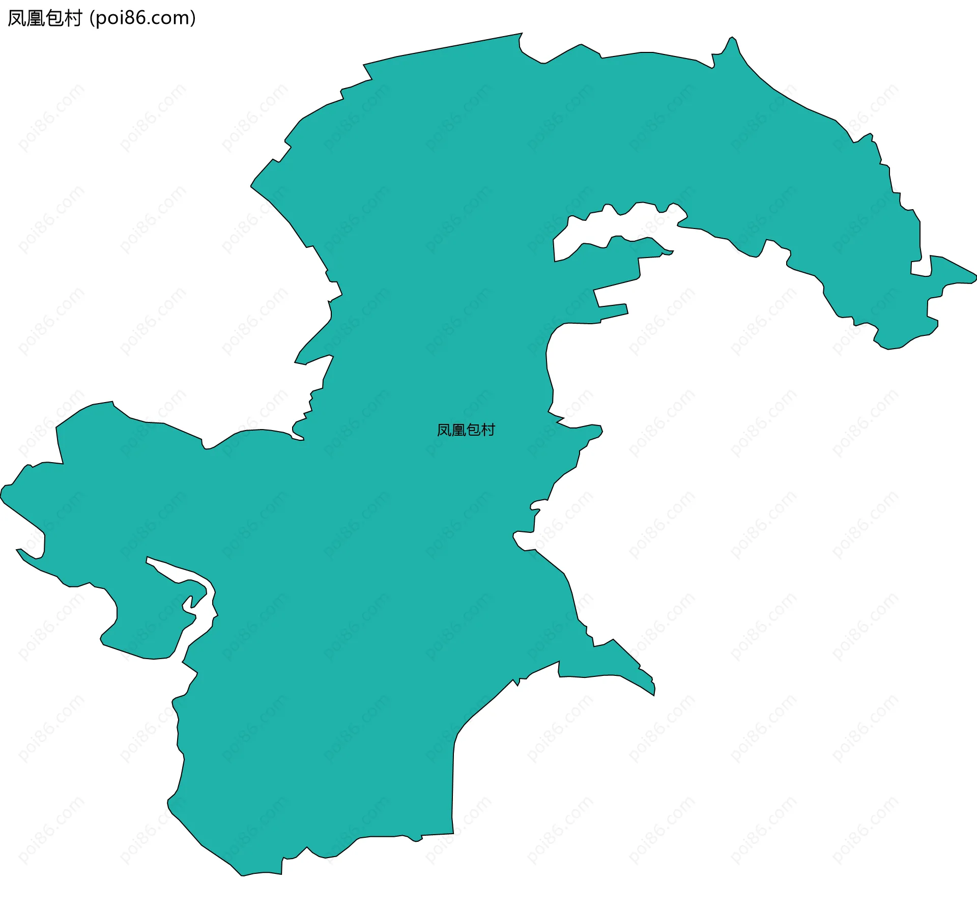 凤凰包村边界地图