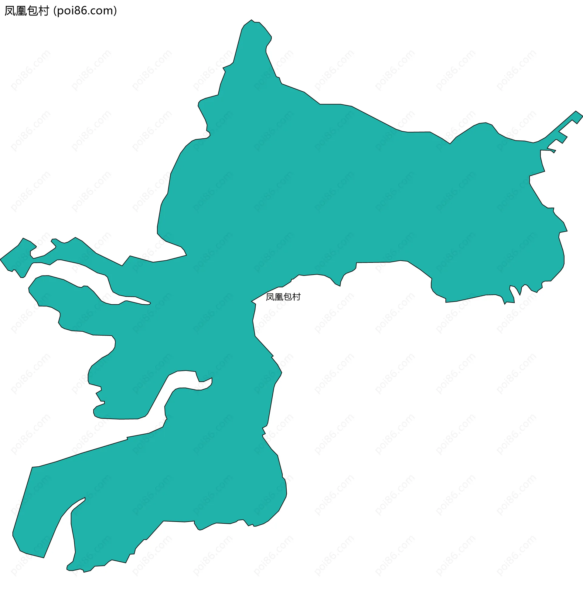 凤凰包村边界地图