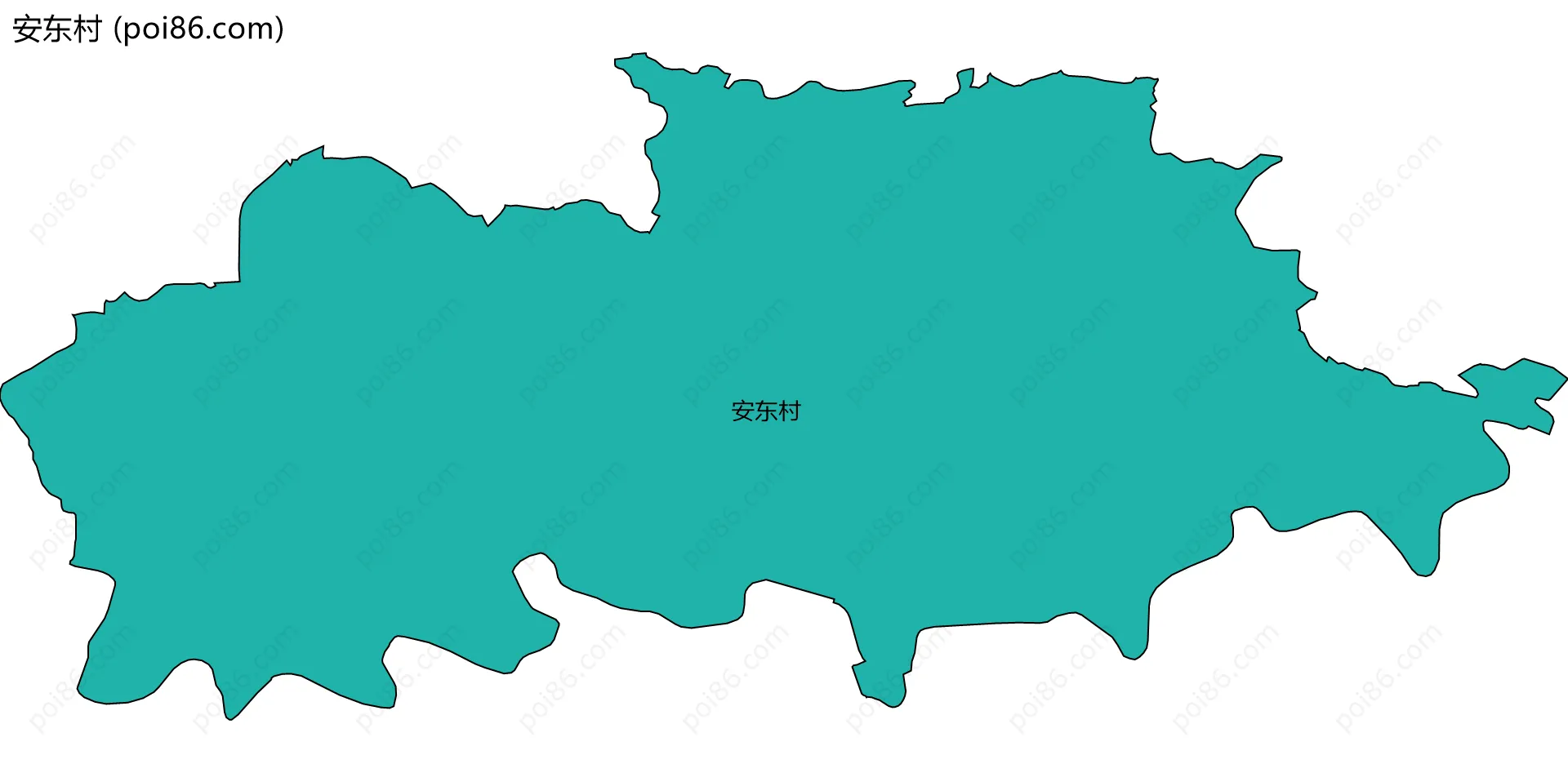 安东村边界地图