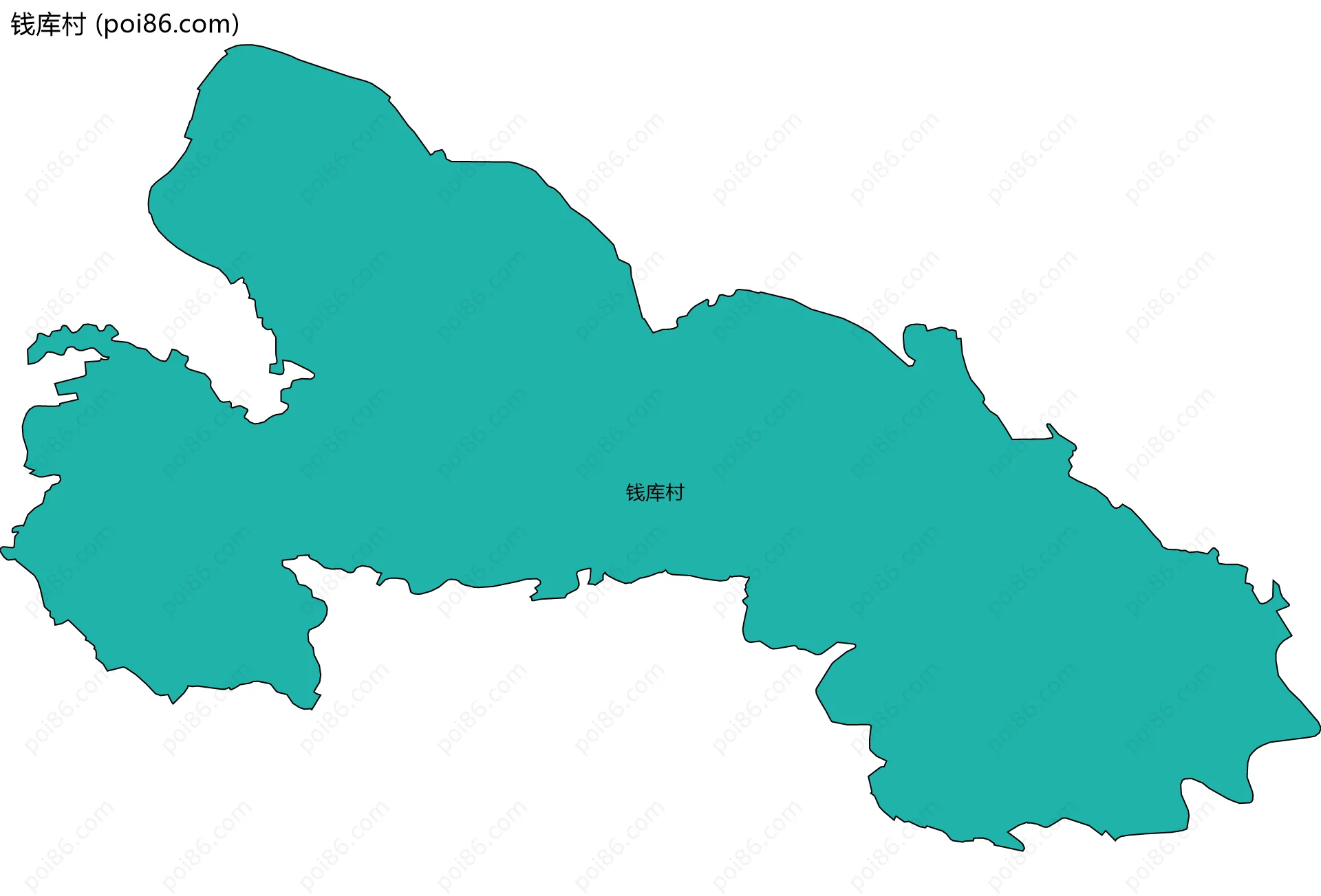 钱库村边界地图