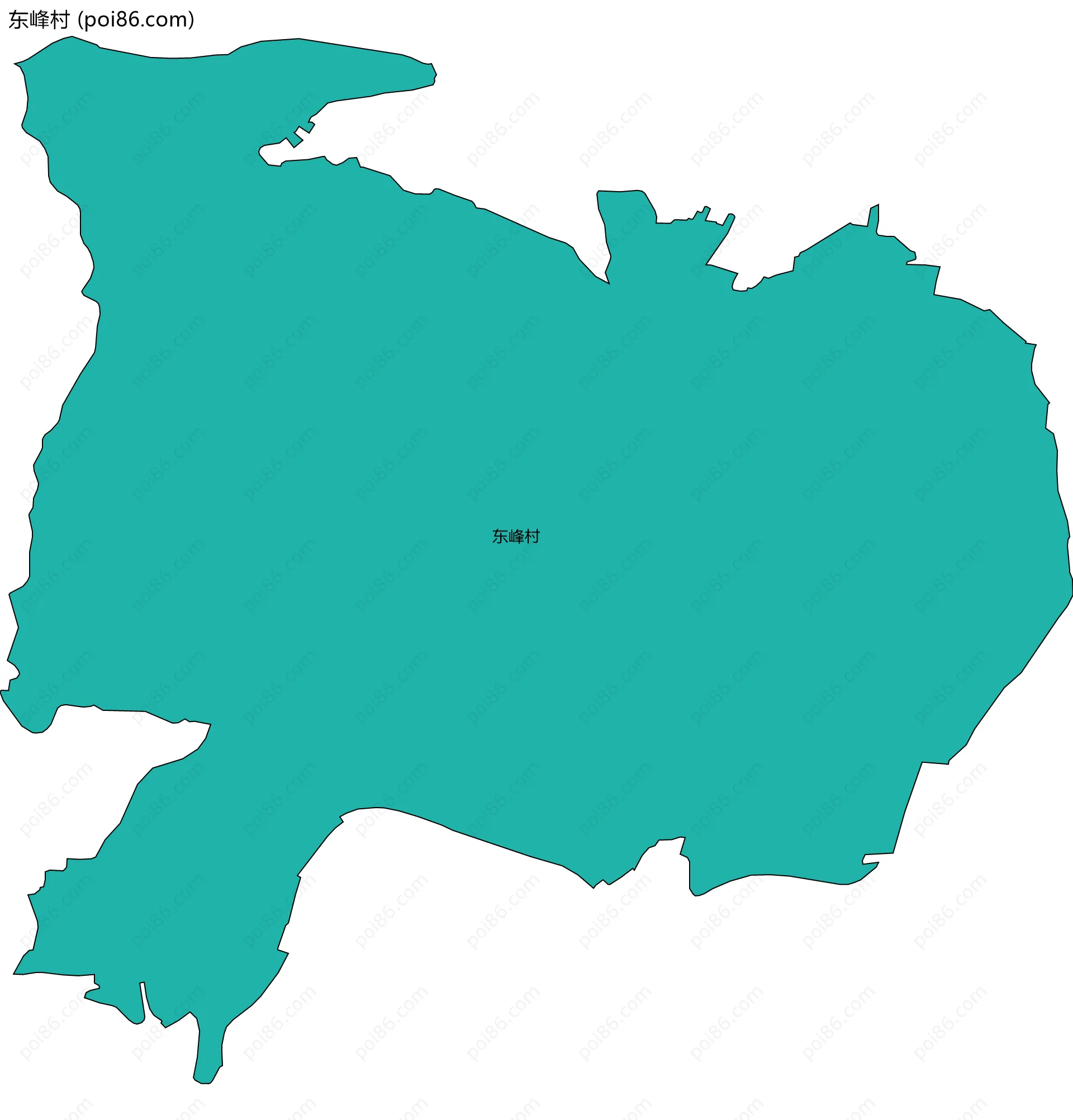 东峰村边界地图