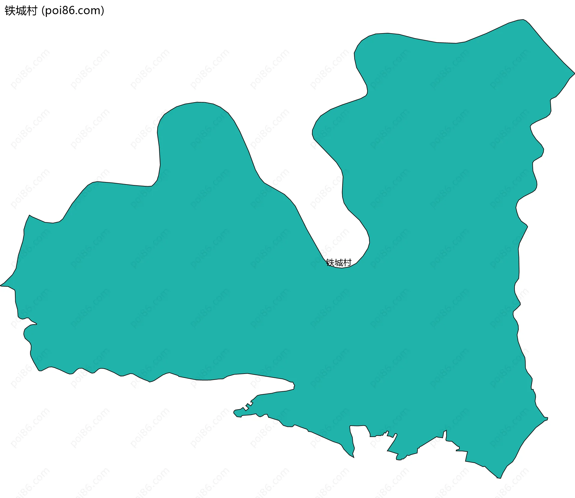 铁城村边界地图