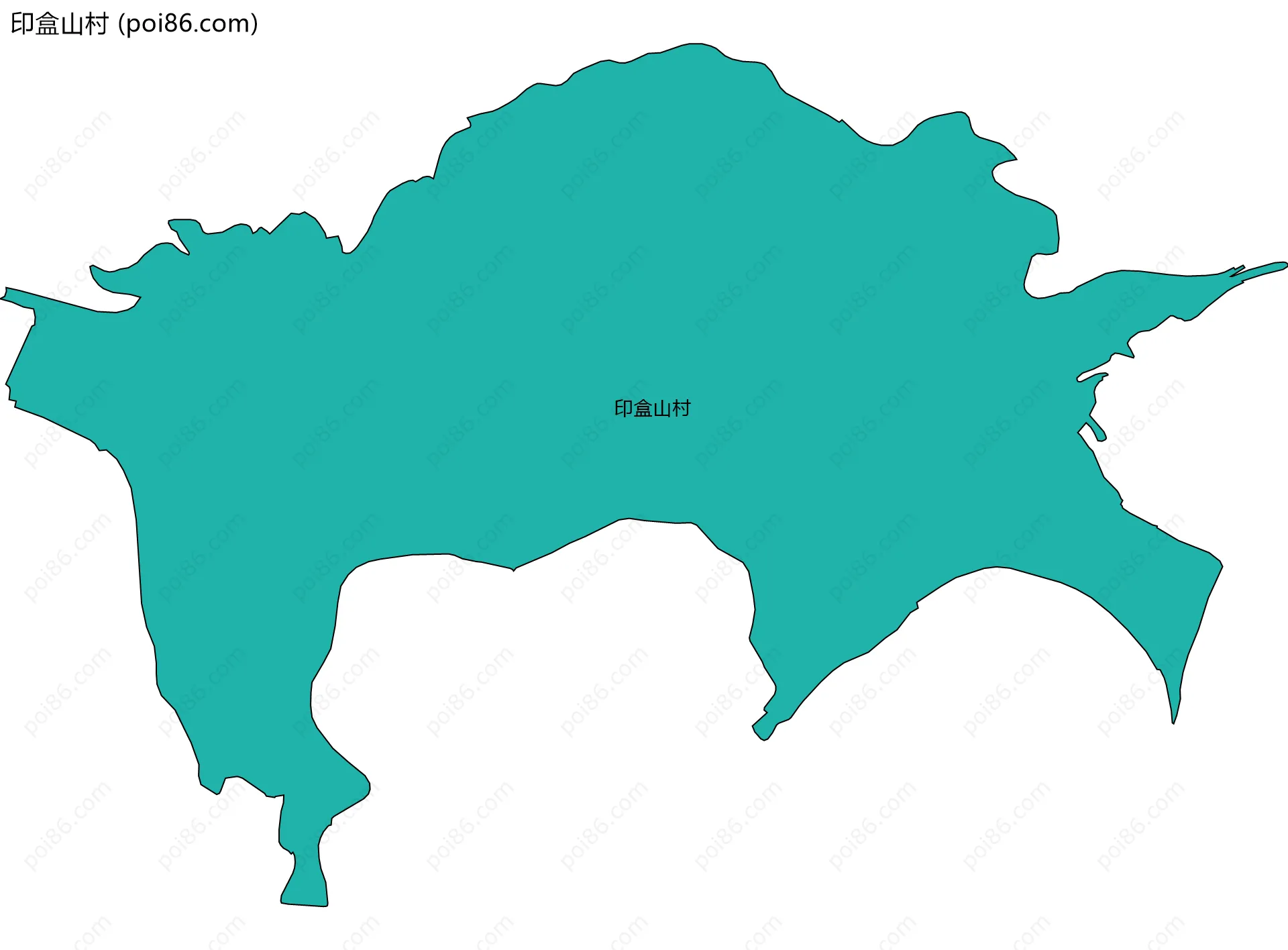 印盒山村边界地图
