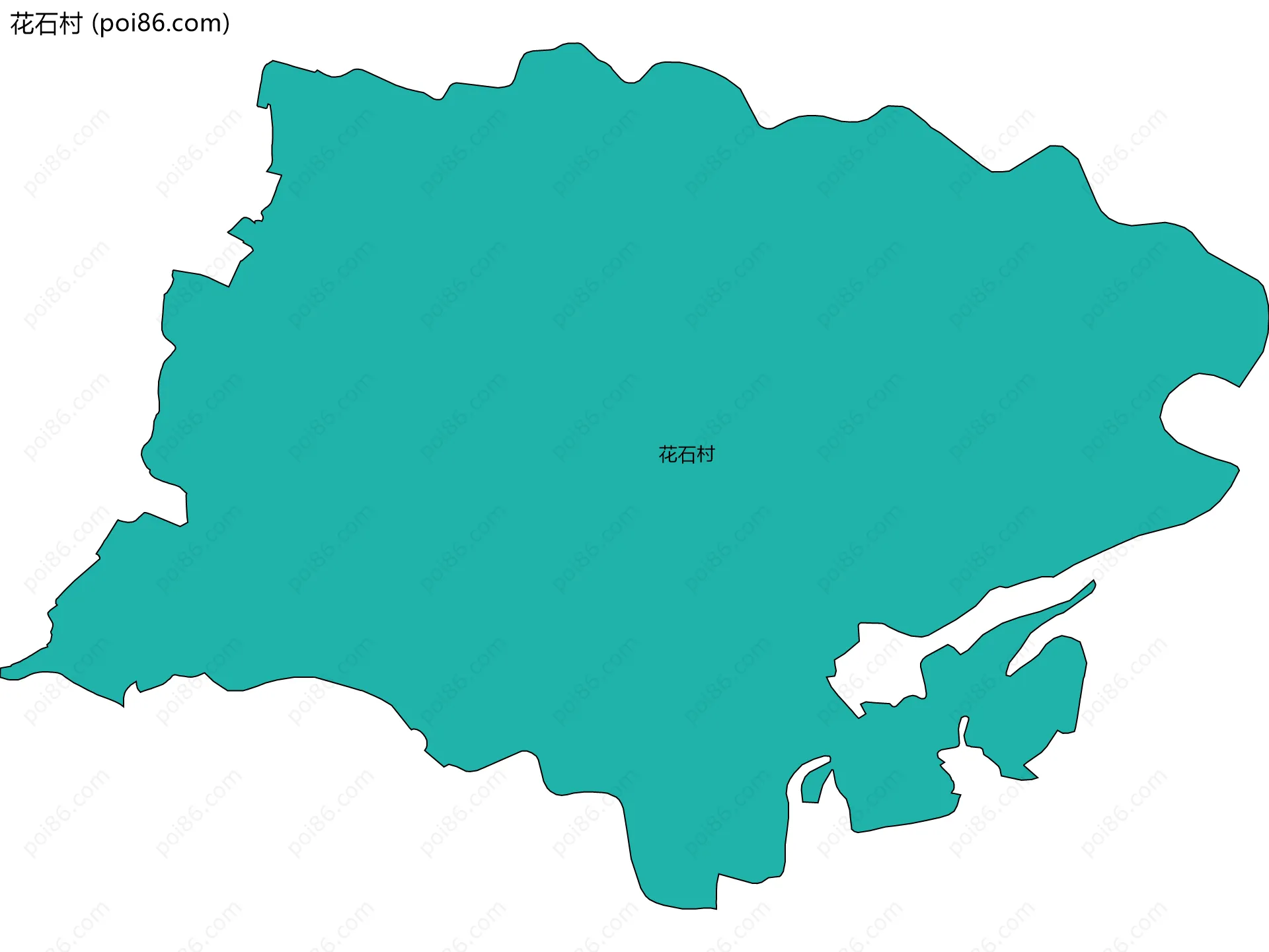 花石村边界地图