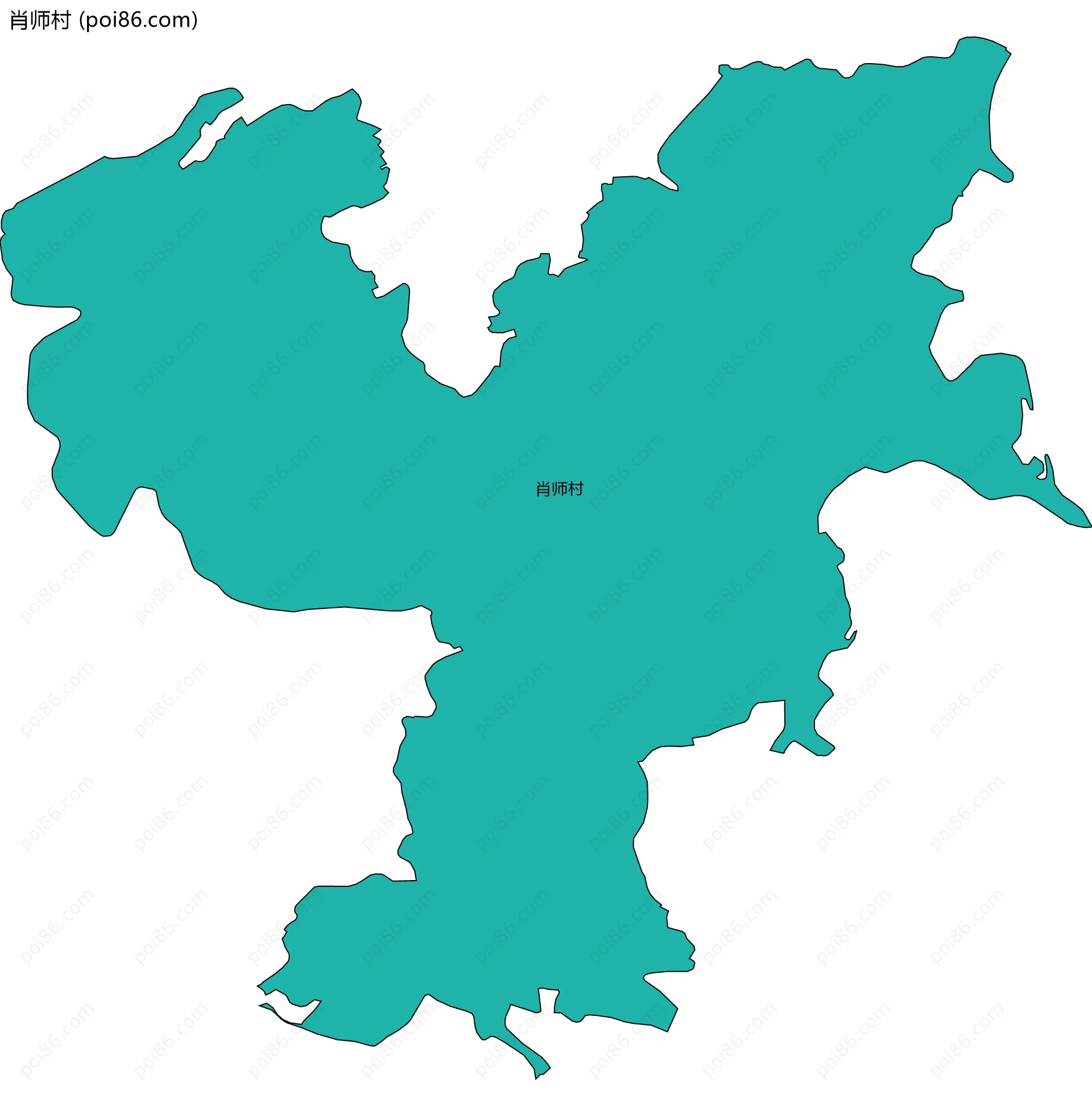 肖师村边界地图