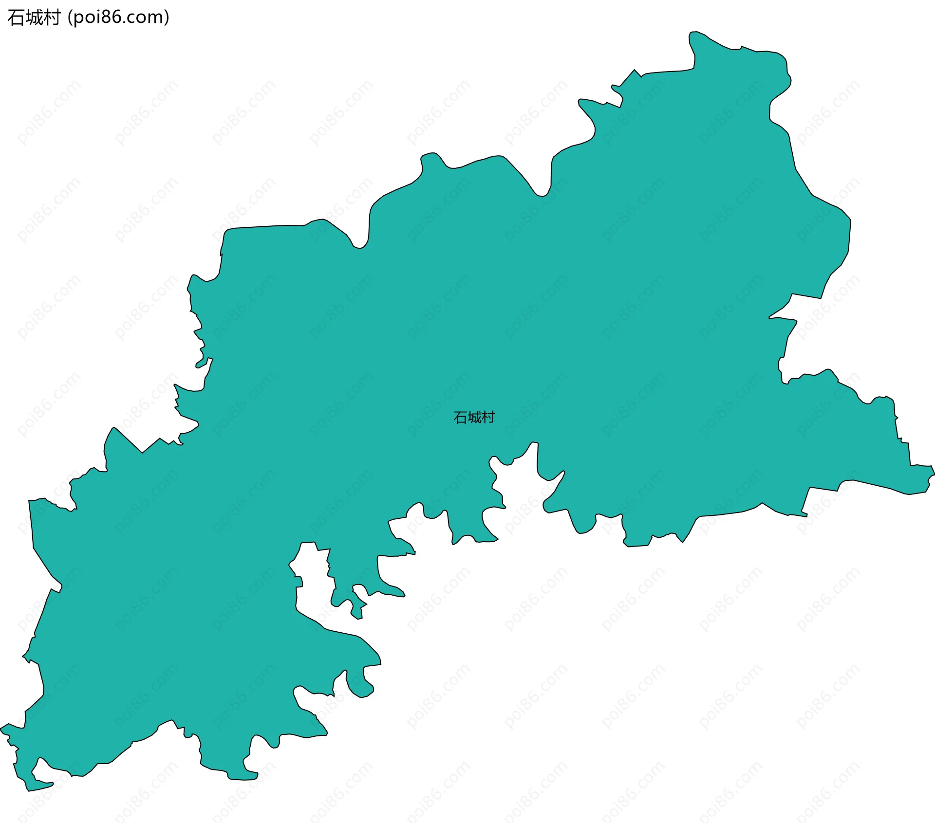 石城村边界地图