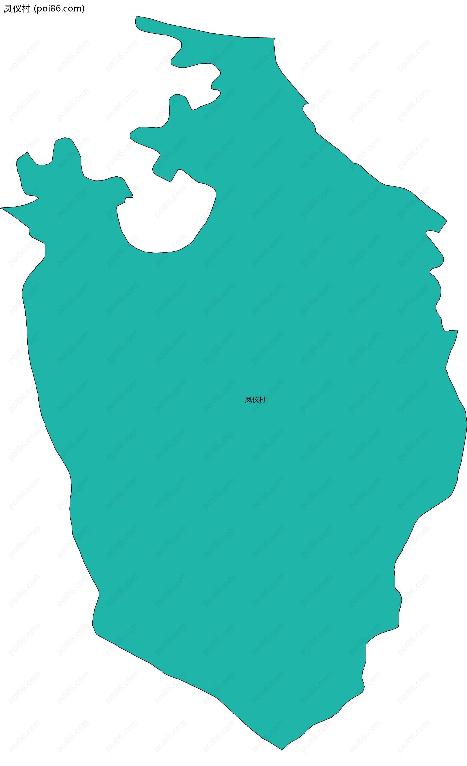 凤仪村边界地图