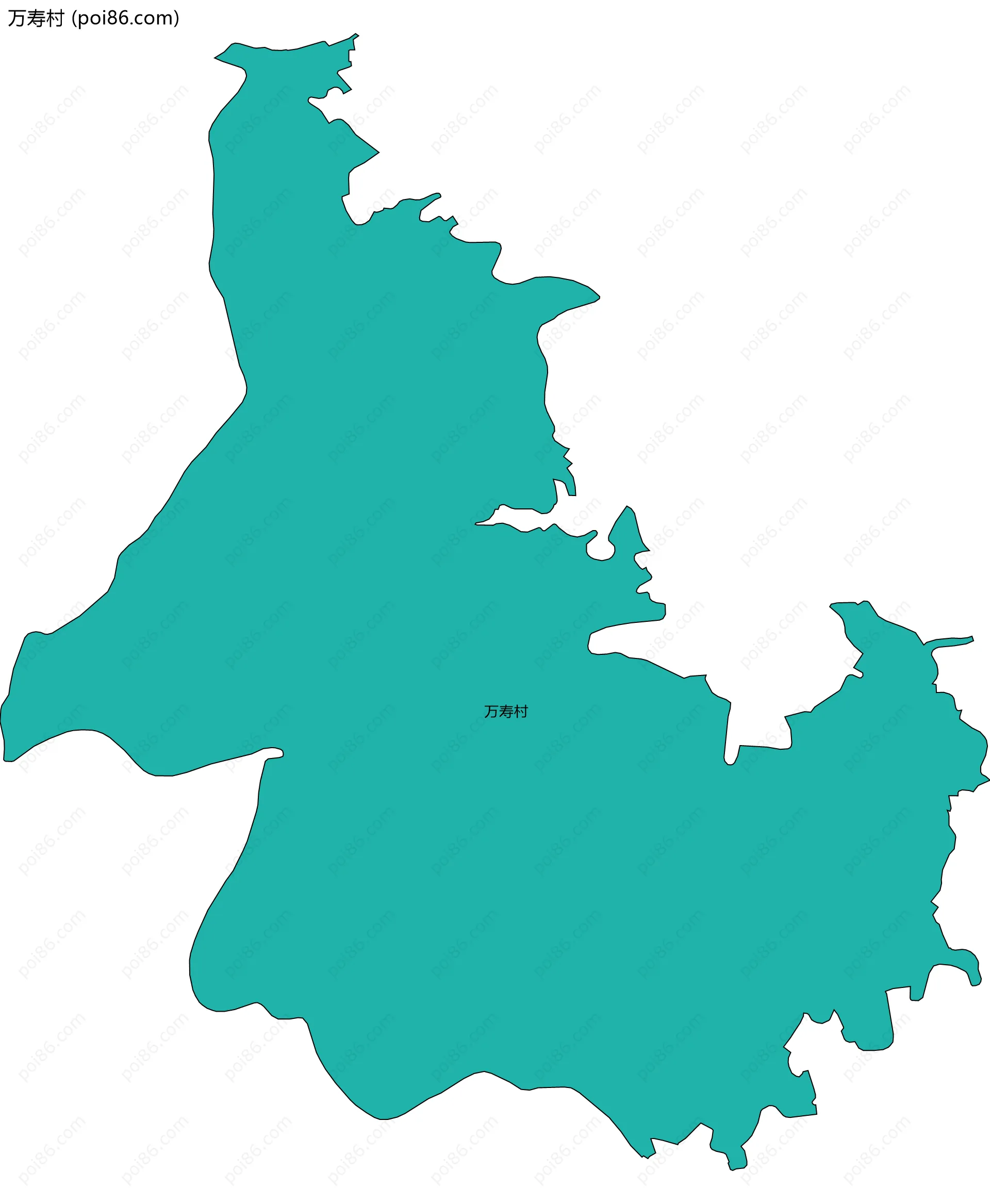 万寿村边界地图