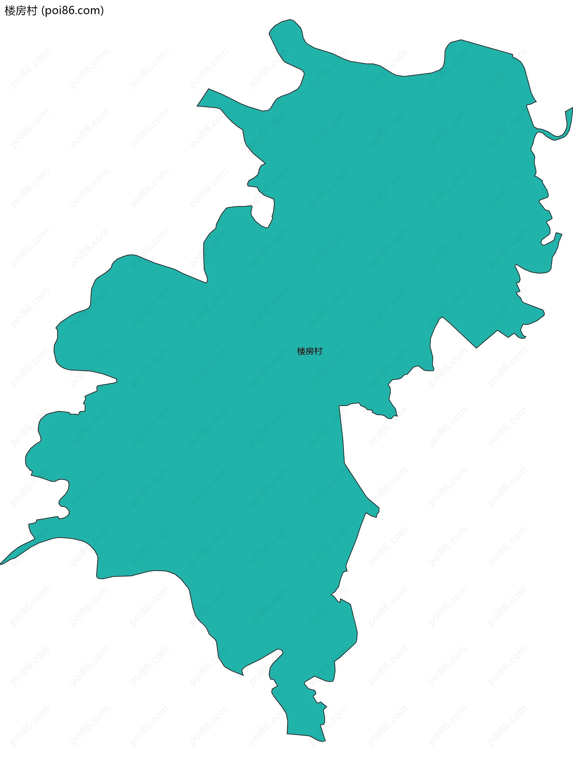 楼房村边界地图