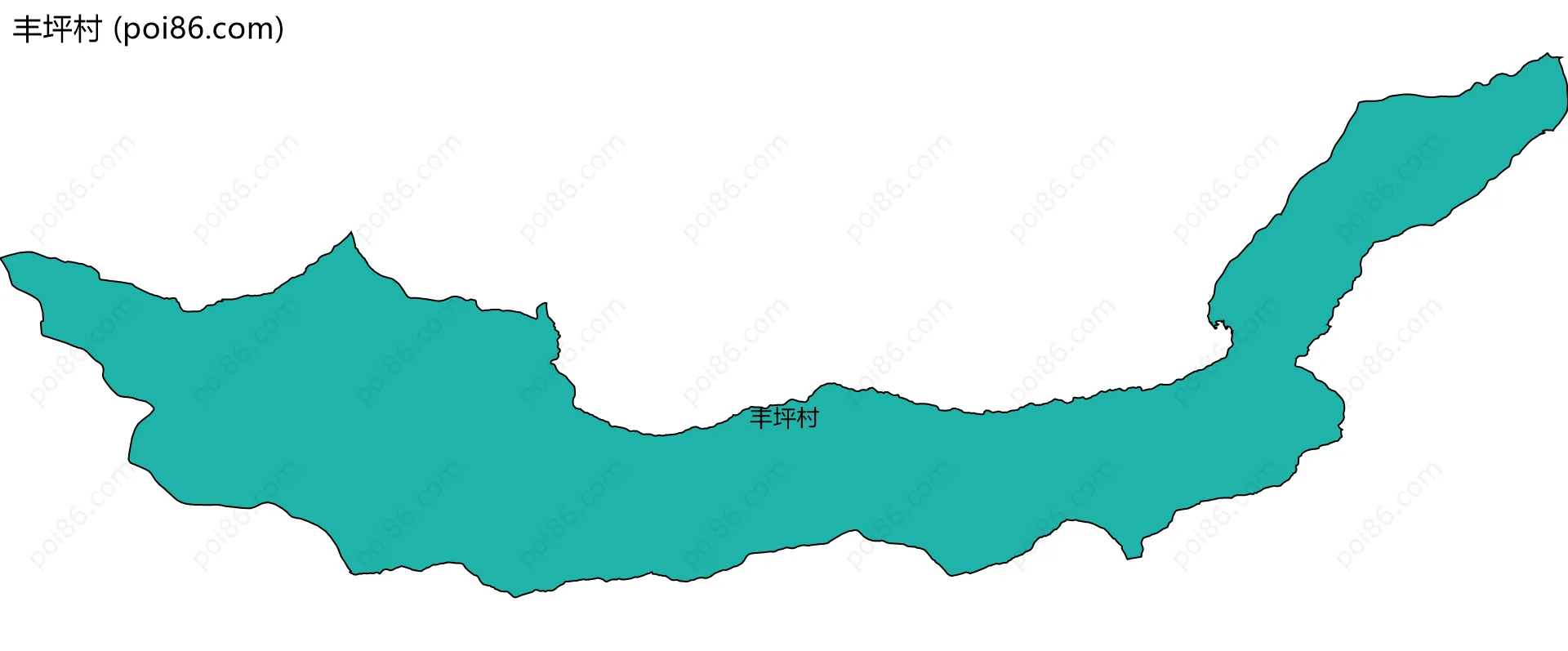 丰坪村边界地图