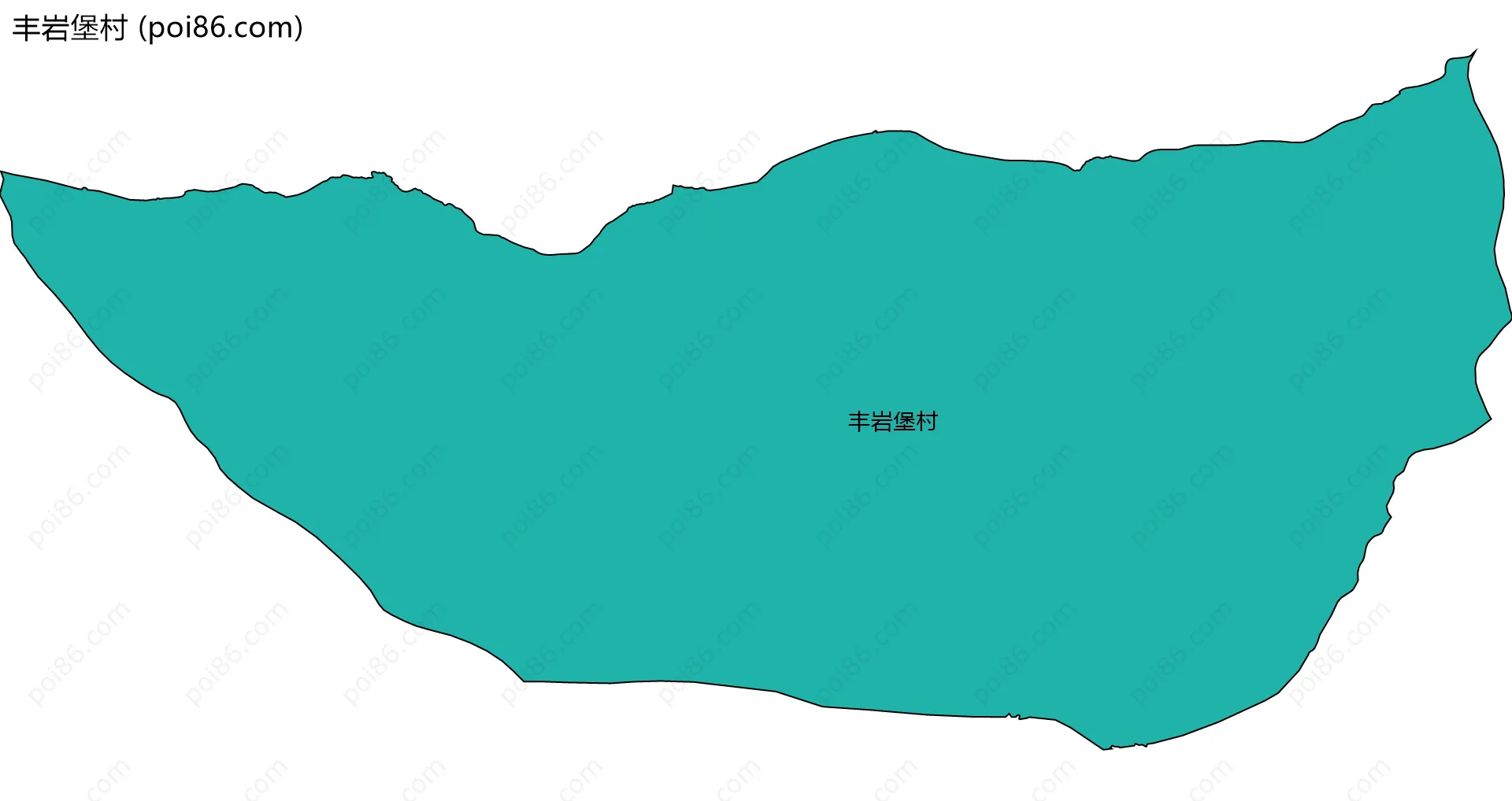 丰岩堡村边界地图