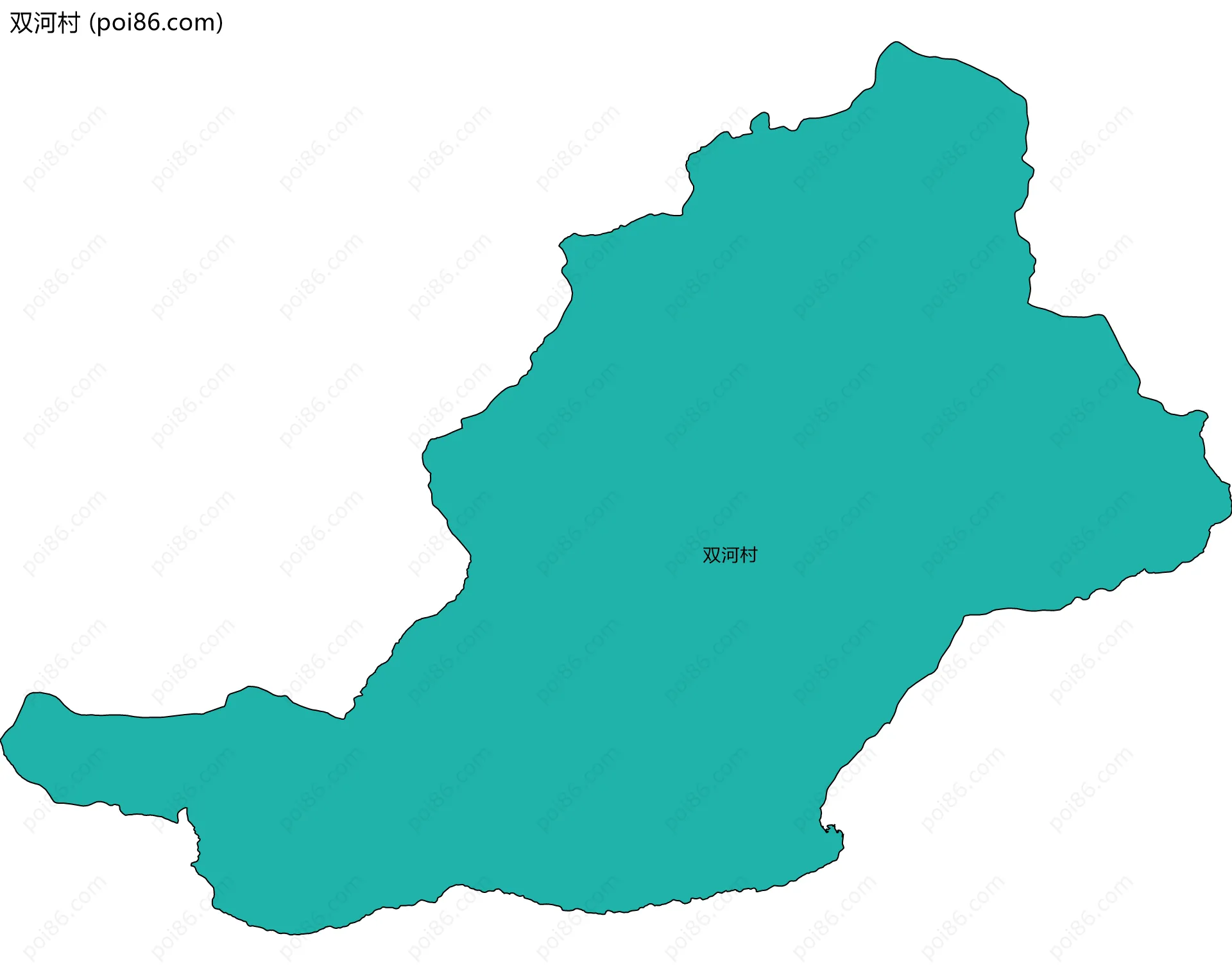 双河村边界地图
