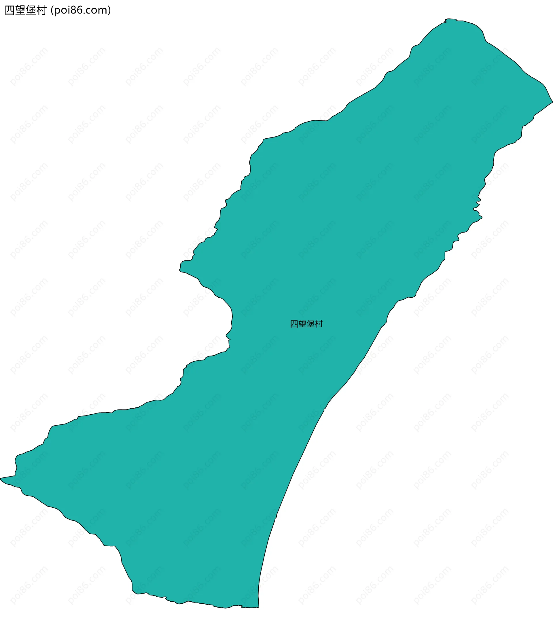四望堡村边界地图