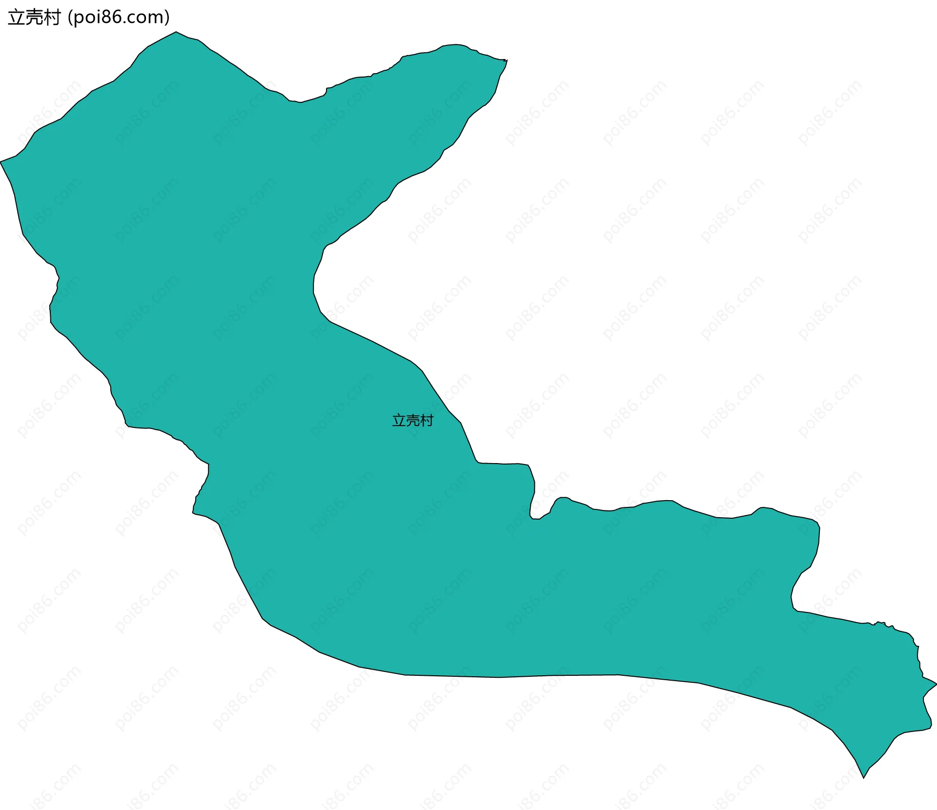 立壳村边界地图