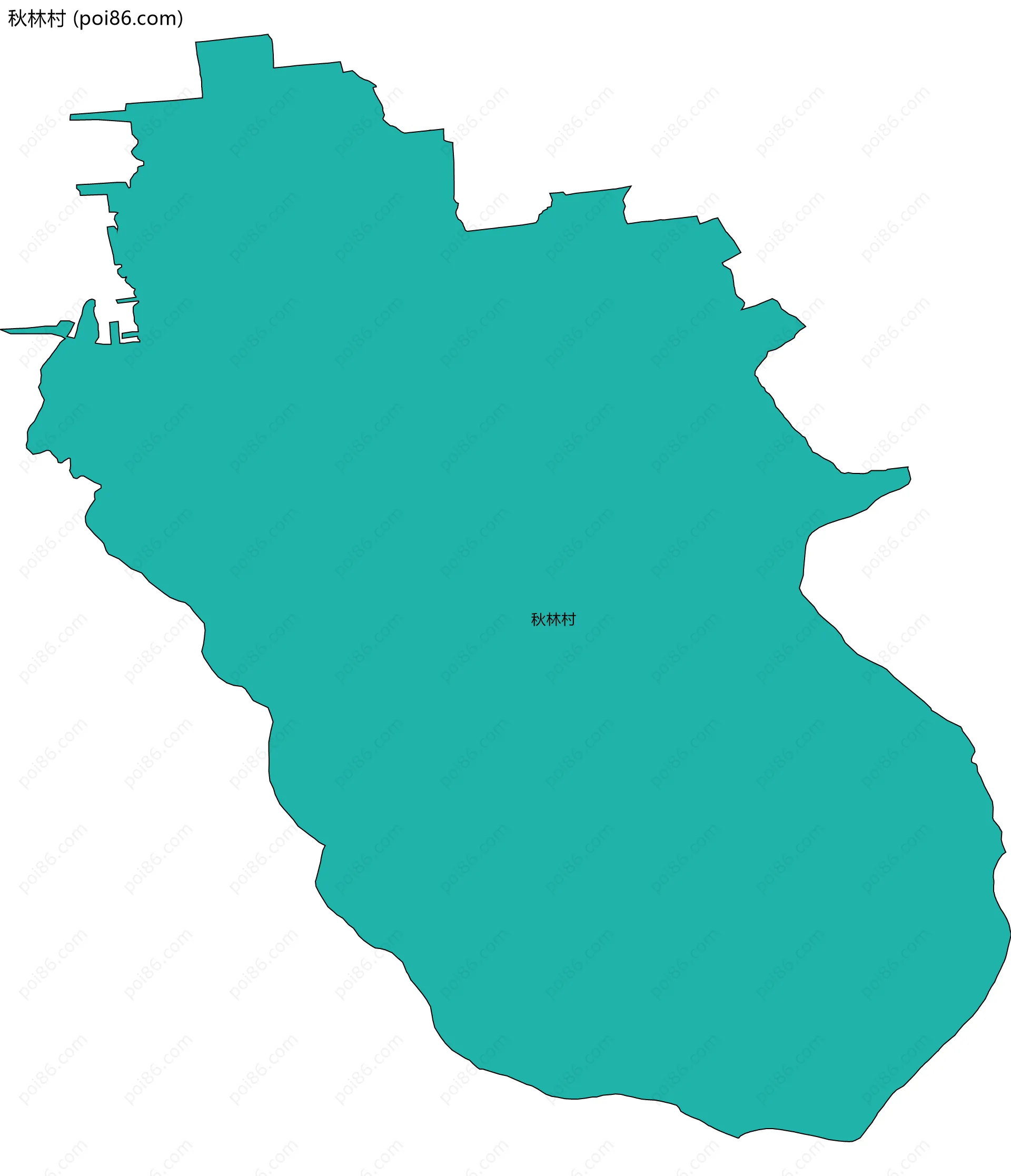 秋林村边界地图