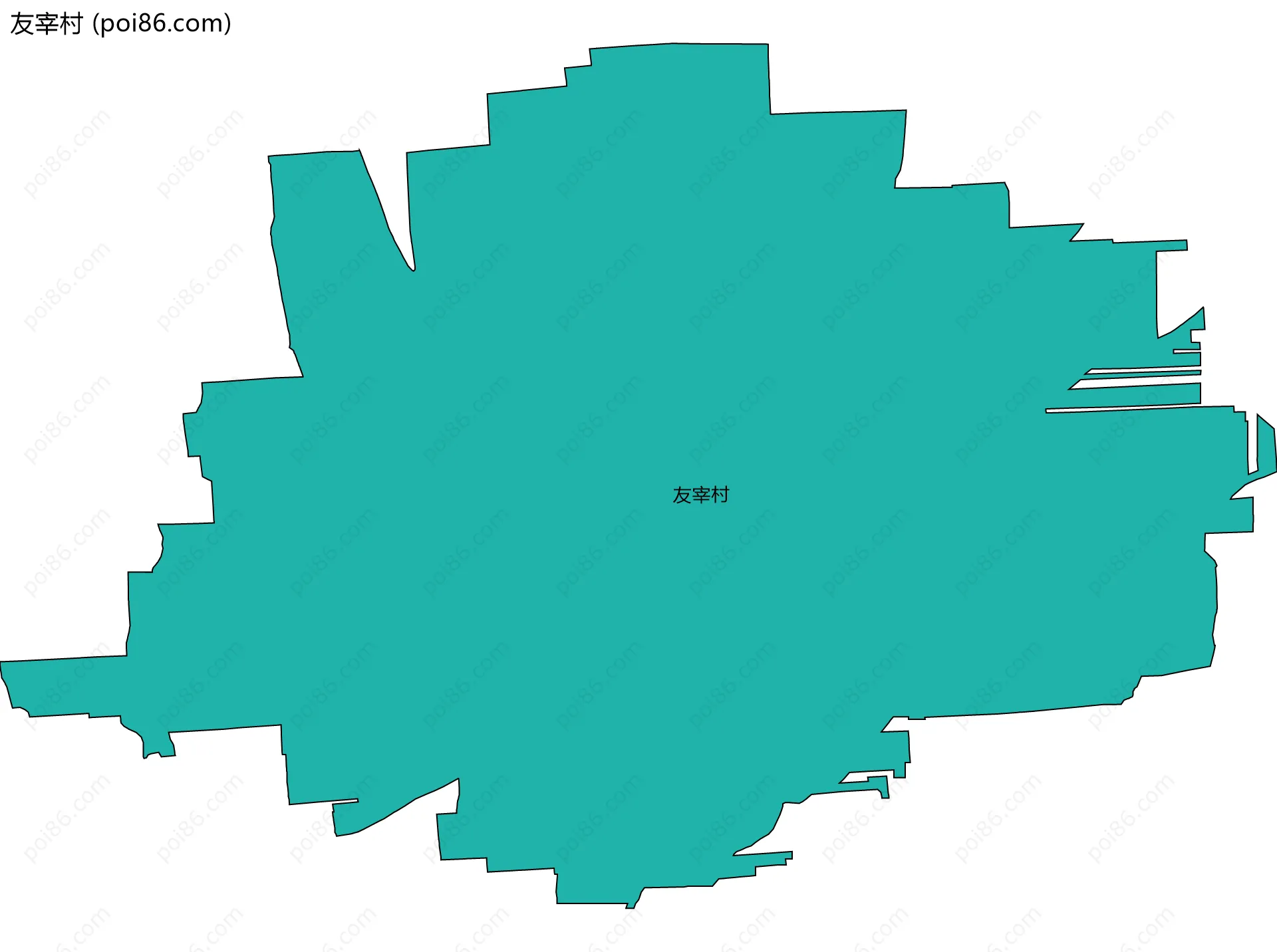 友宰村边界地图