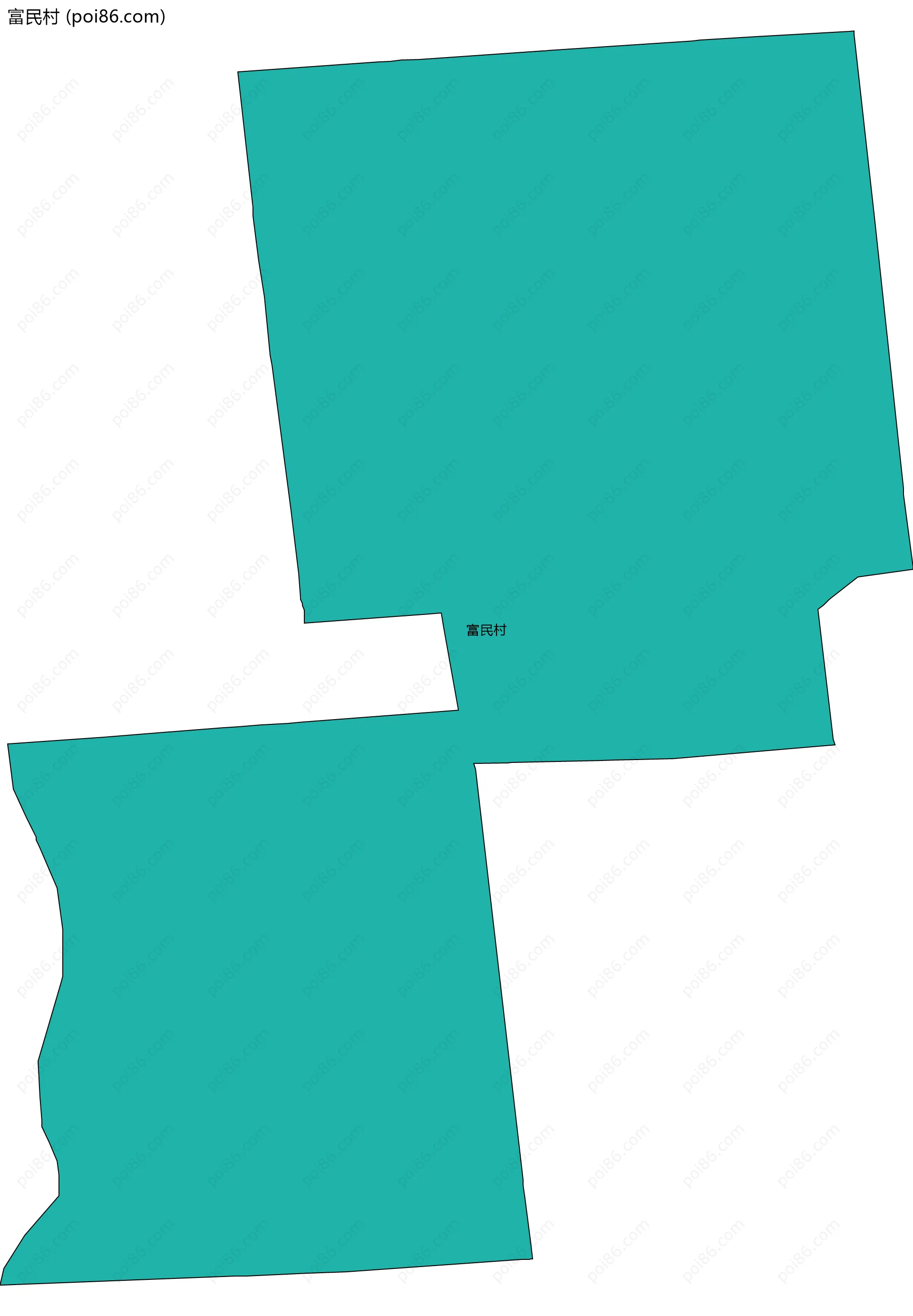 富民村边界地图