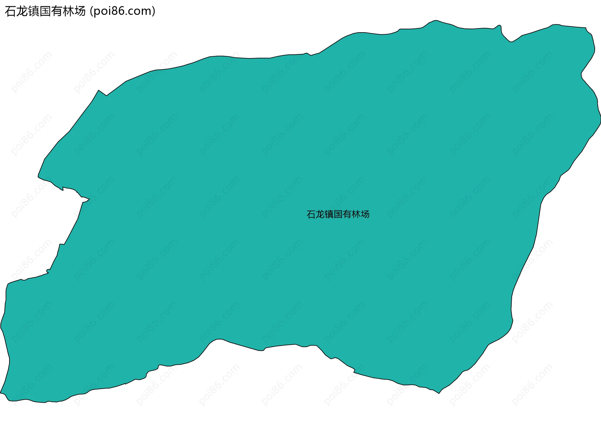 石龙镇国有林场边界地图
