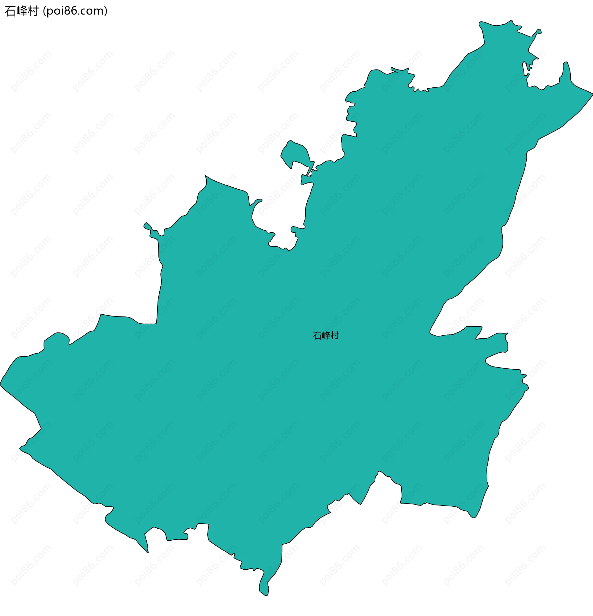 石峰村边界地图