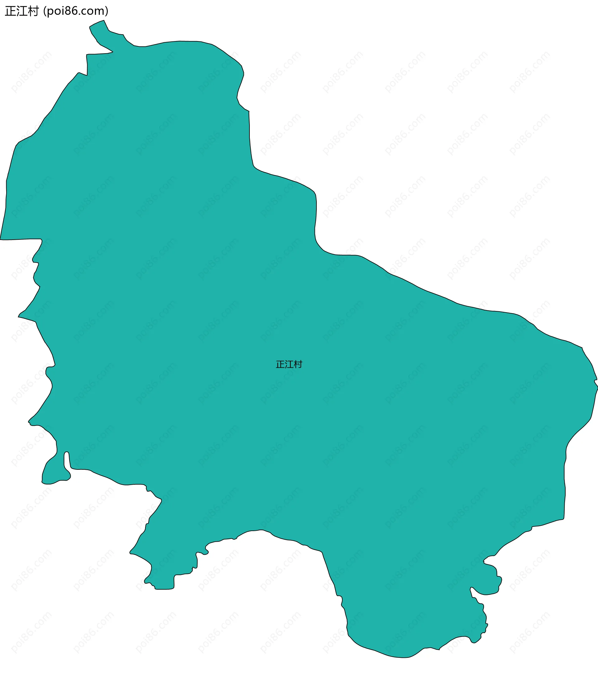 正江村边界地图