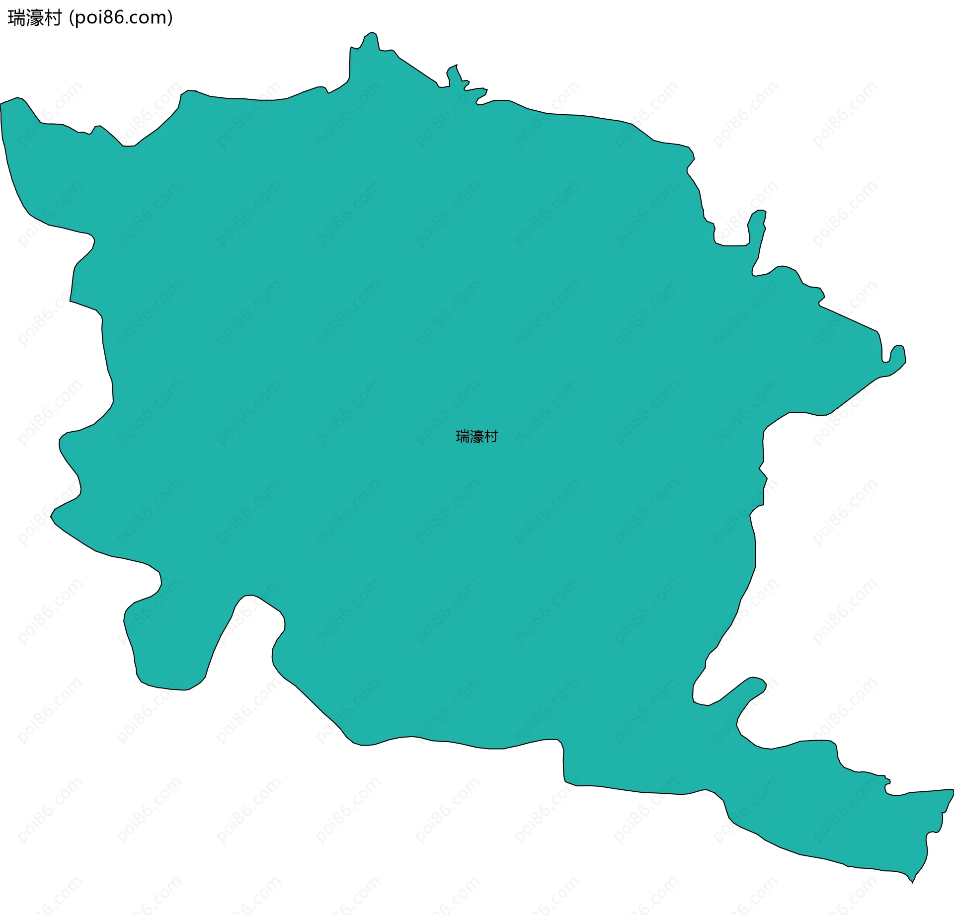 瑞濠村边界地图