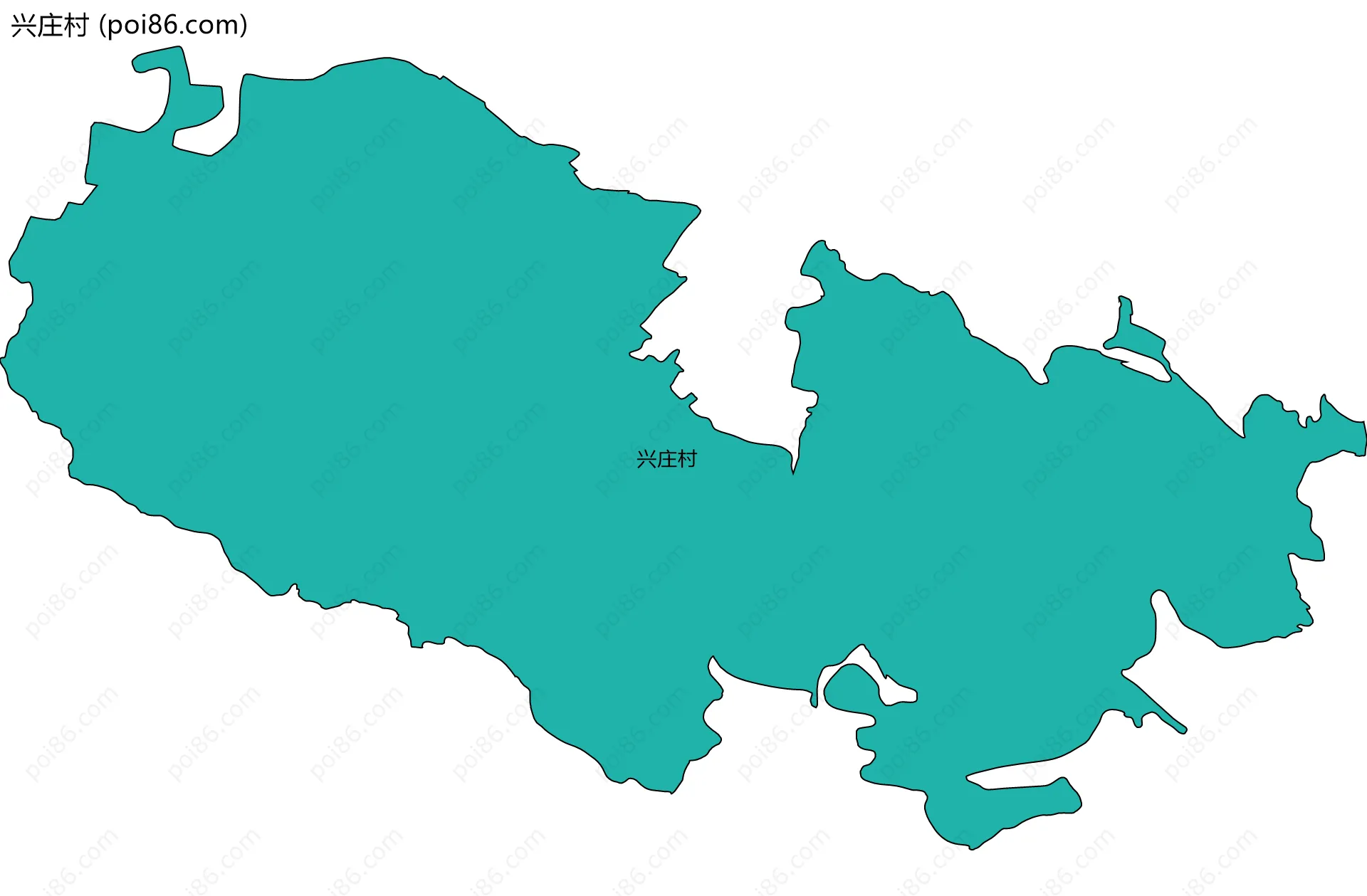 兴庄村边界地图