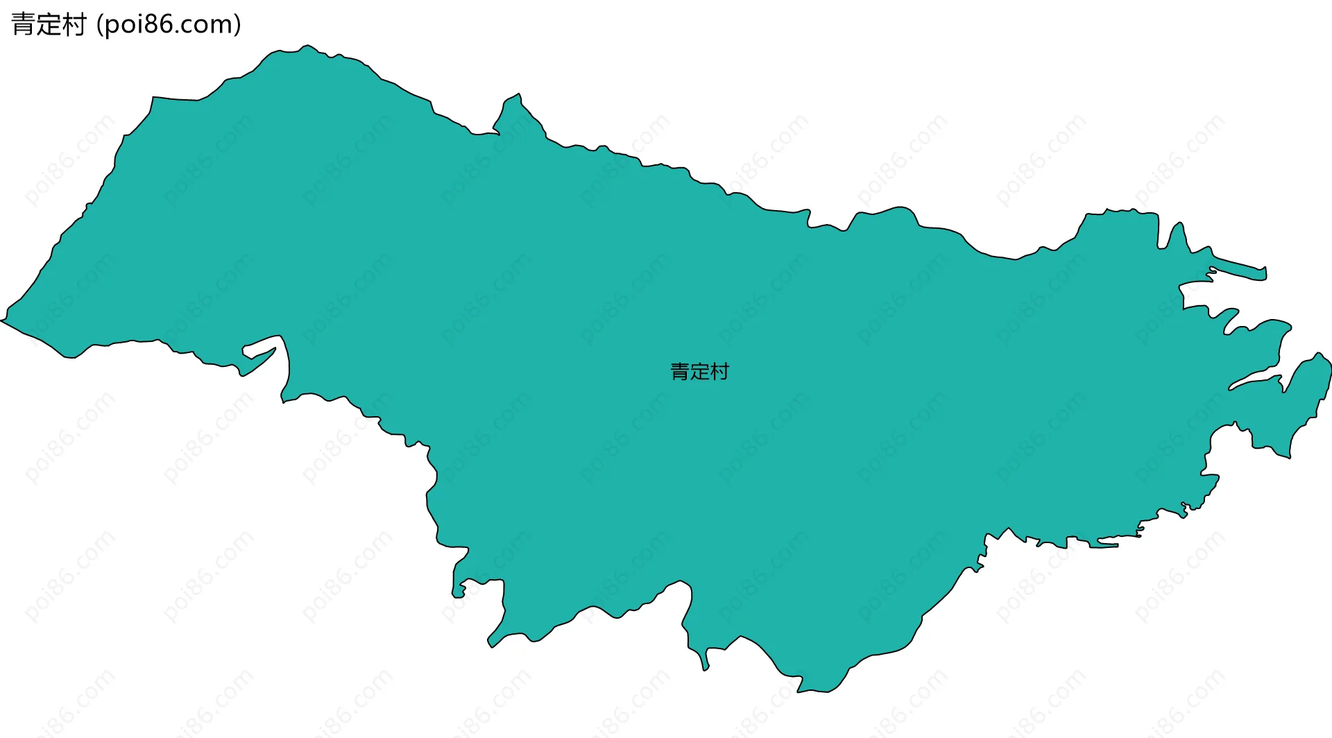 青定村边界地图