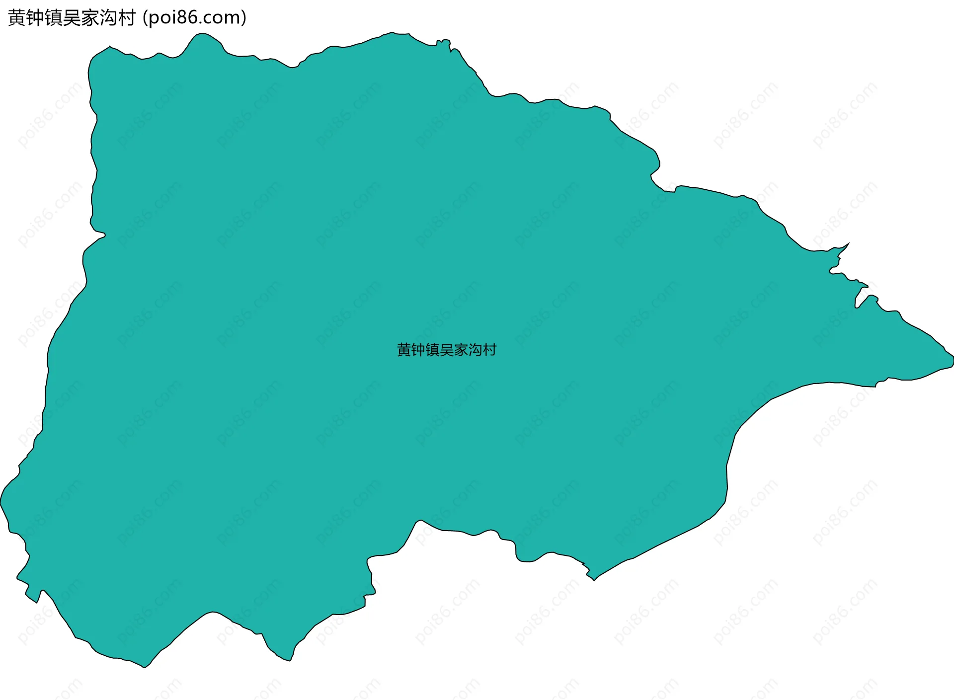 黄钟镇吴家沟村边界地图
