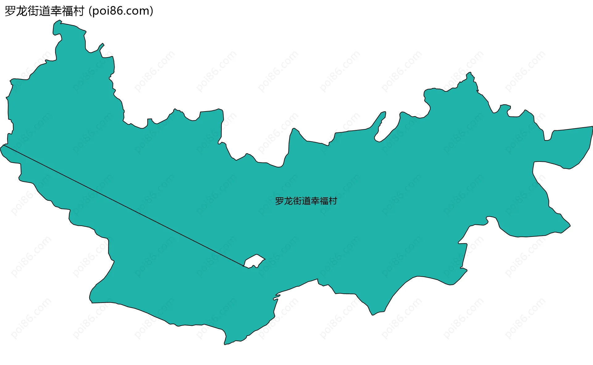 罗龙街道幸福村边界地图