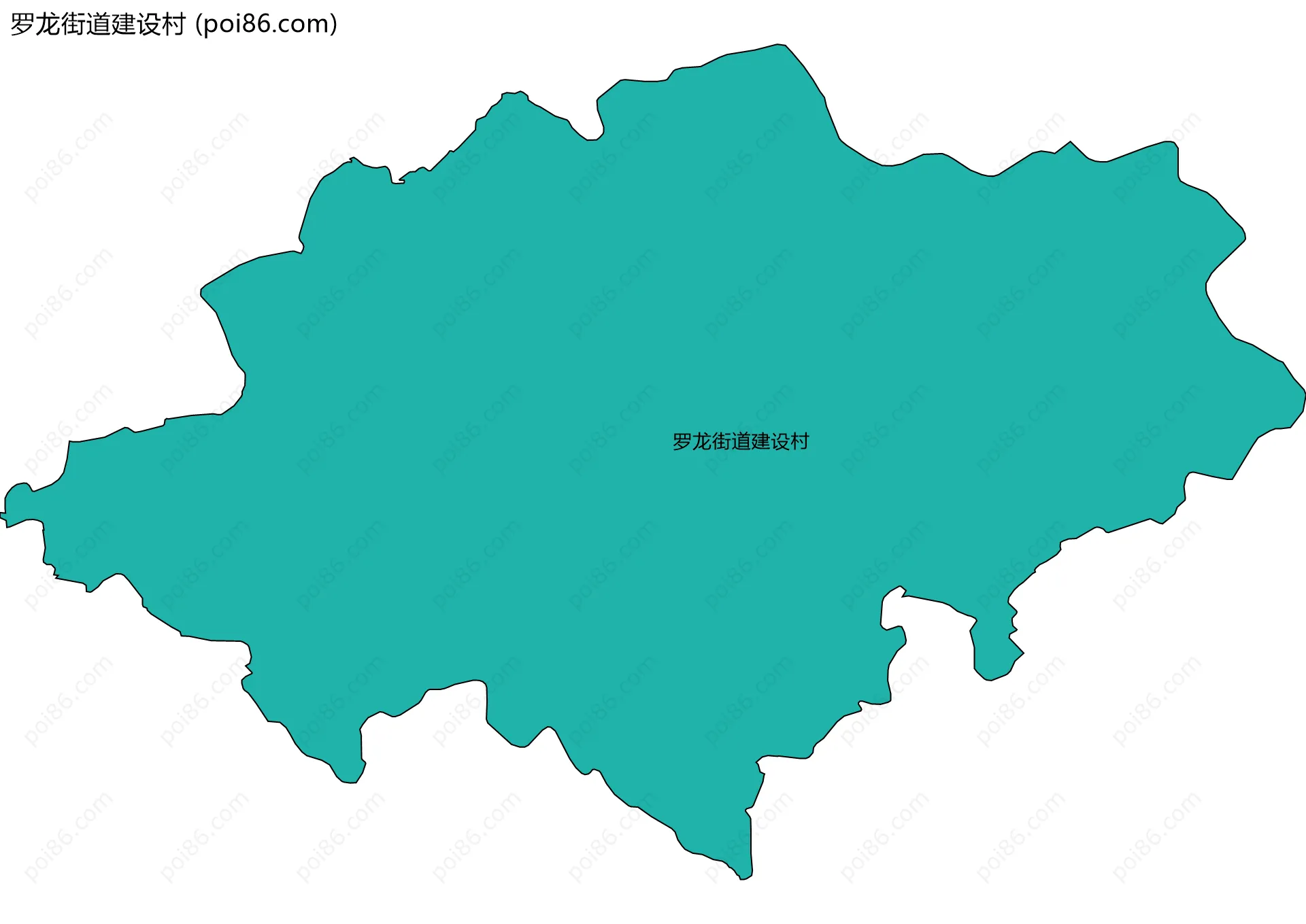 罗龙街道建设村边界地图