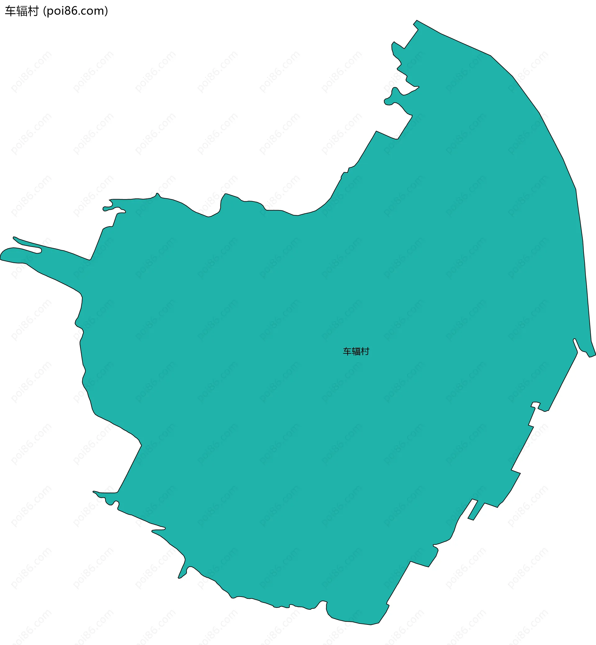 车辐村边界地图