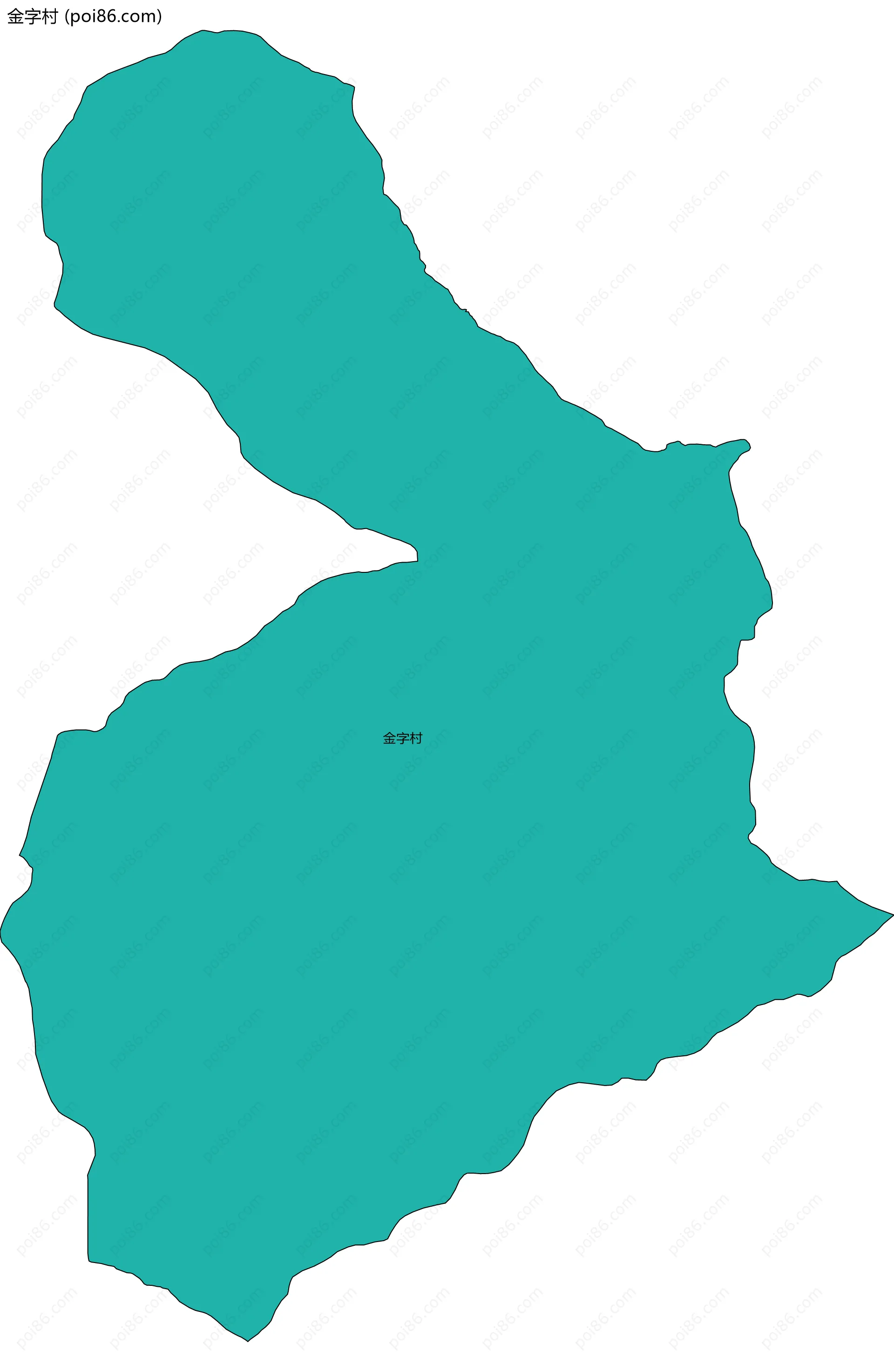 金字村边界地图