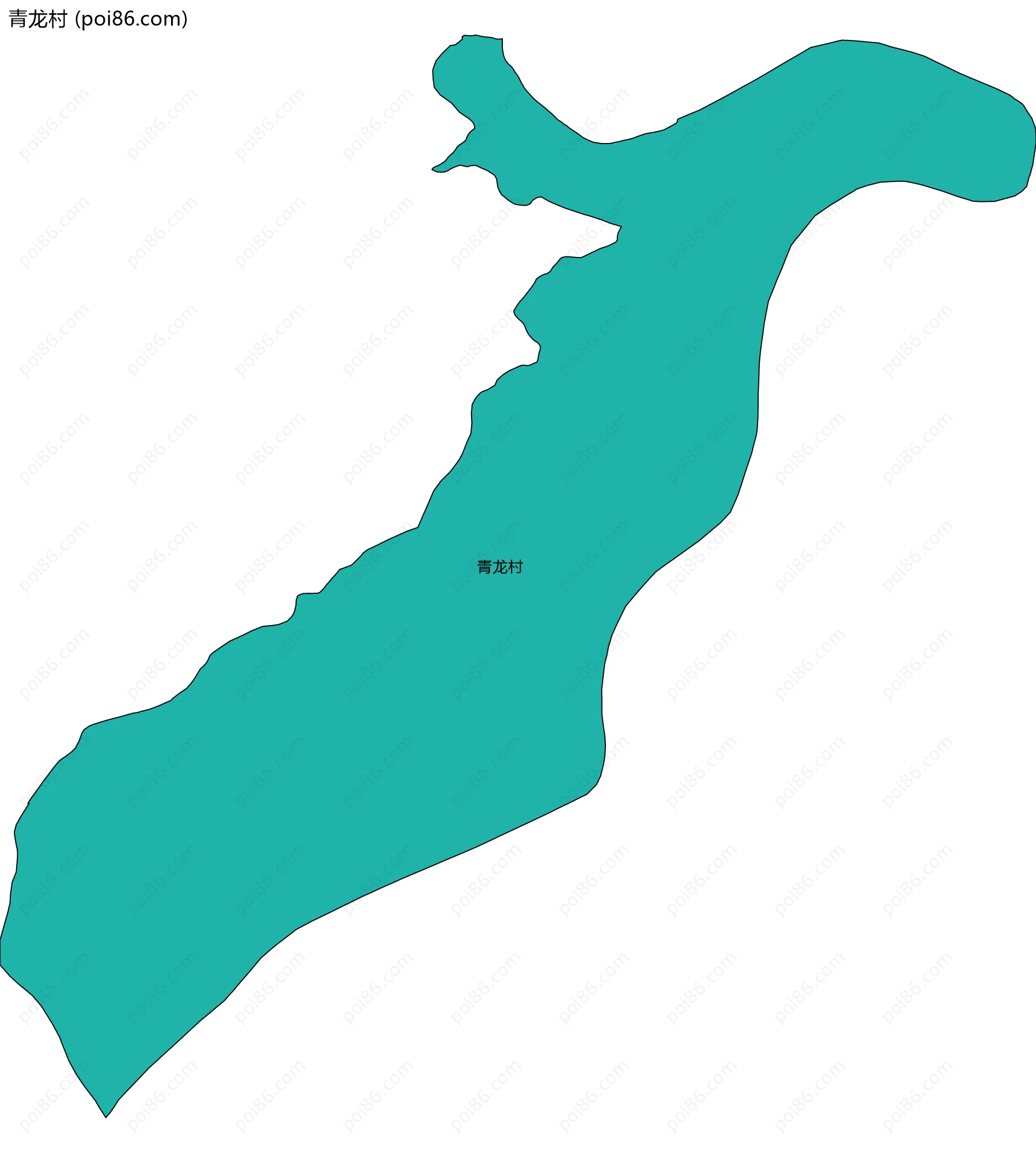 青龙村边界地图