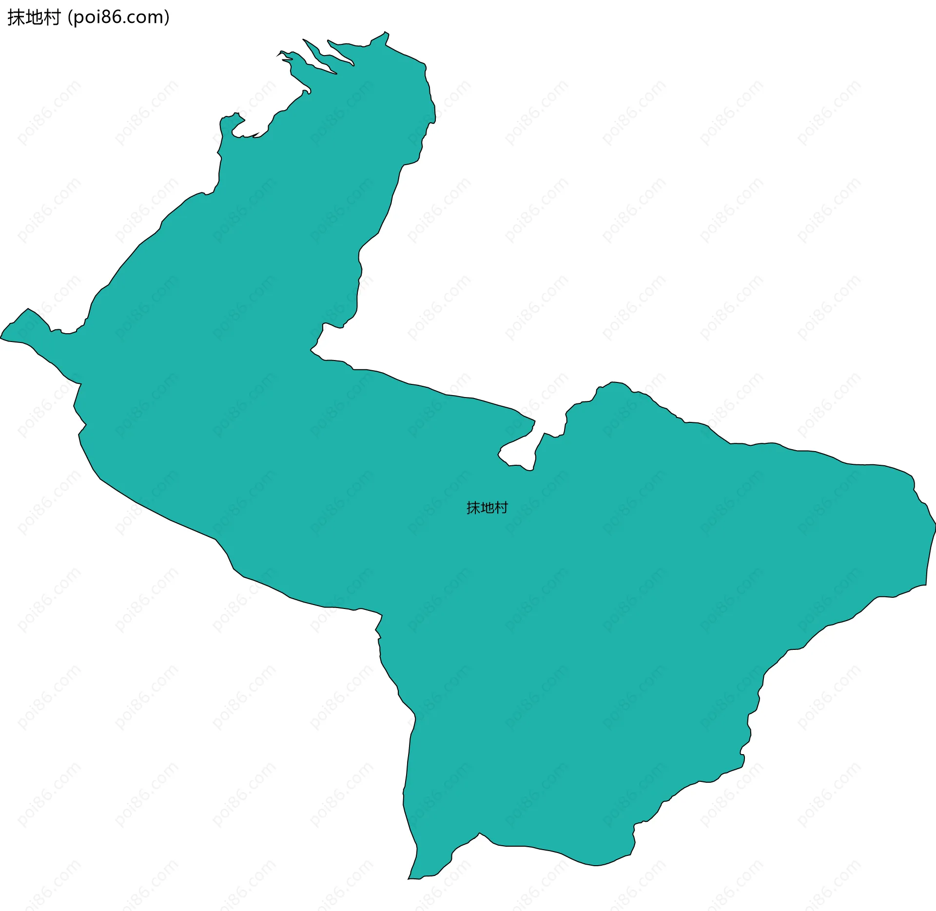 抹地村边界地图