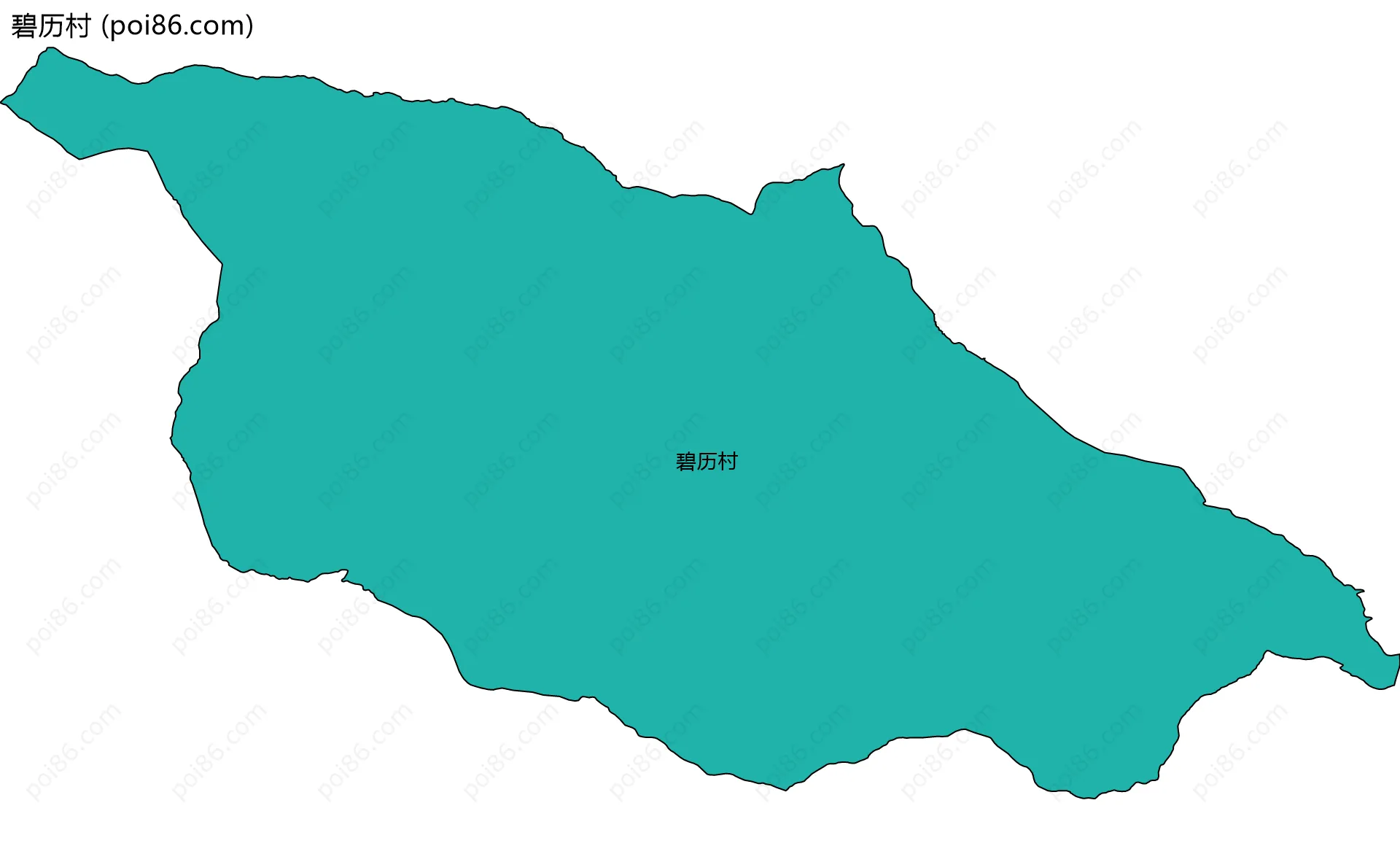 碧历村边界地图