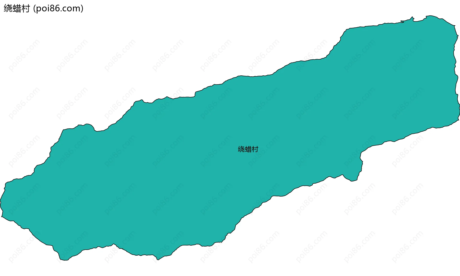 绕蜡村边界地图