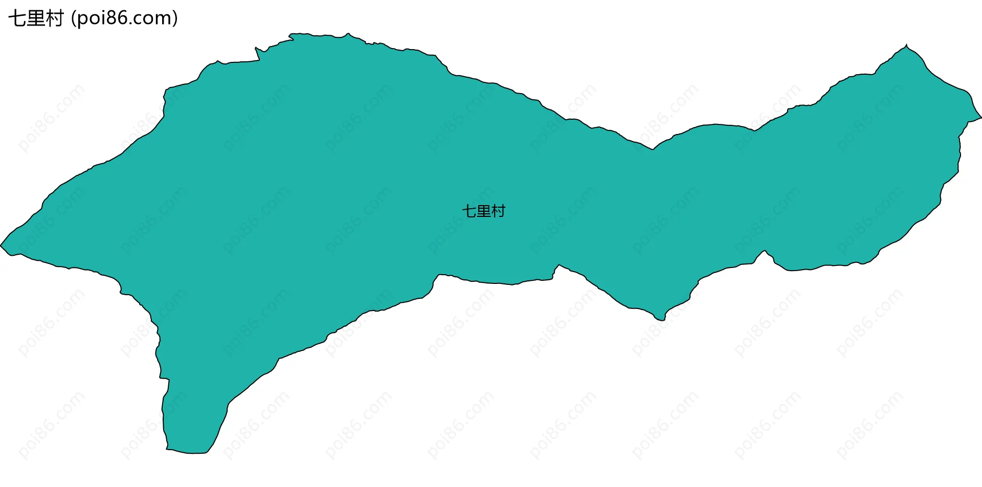 七里村边界地图