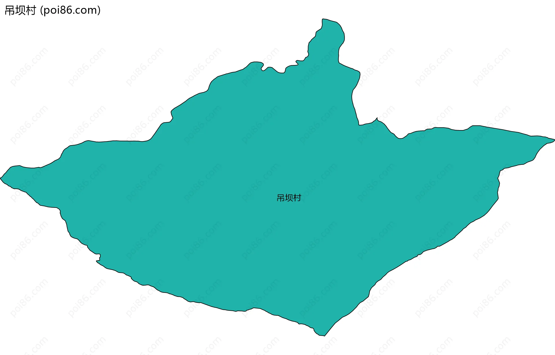 吊坝村边界地图