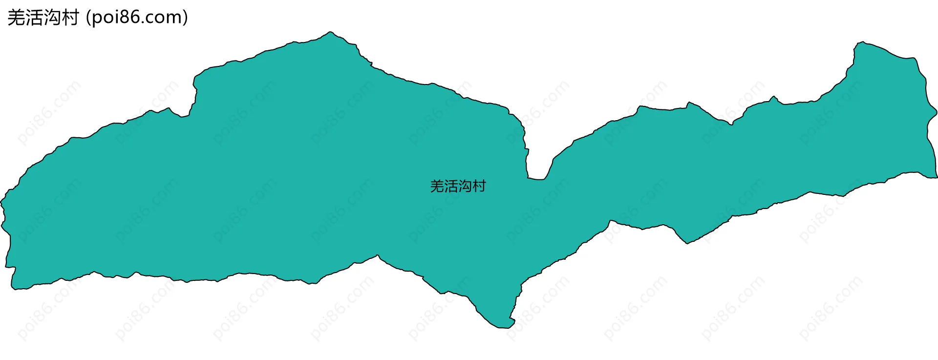 羌活沟村边界地图