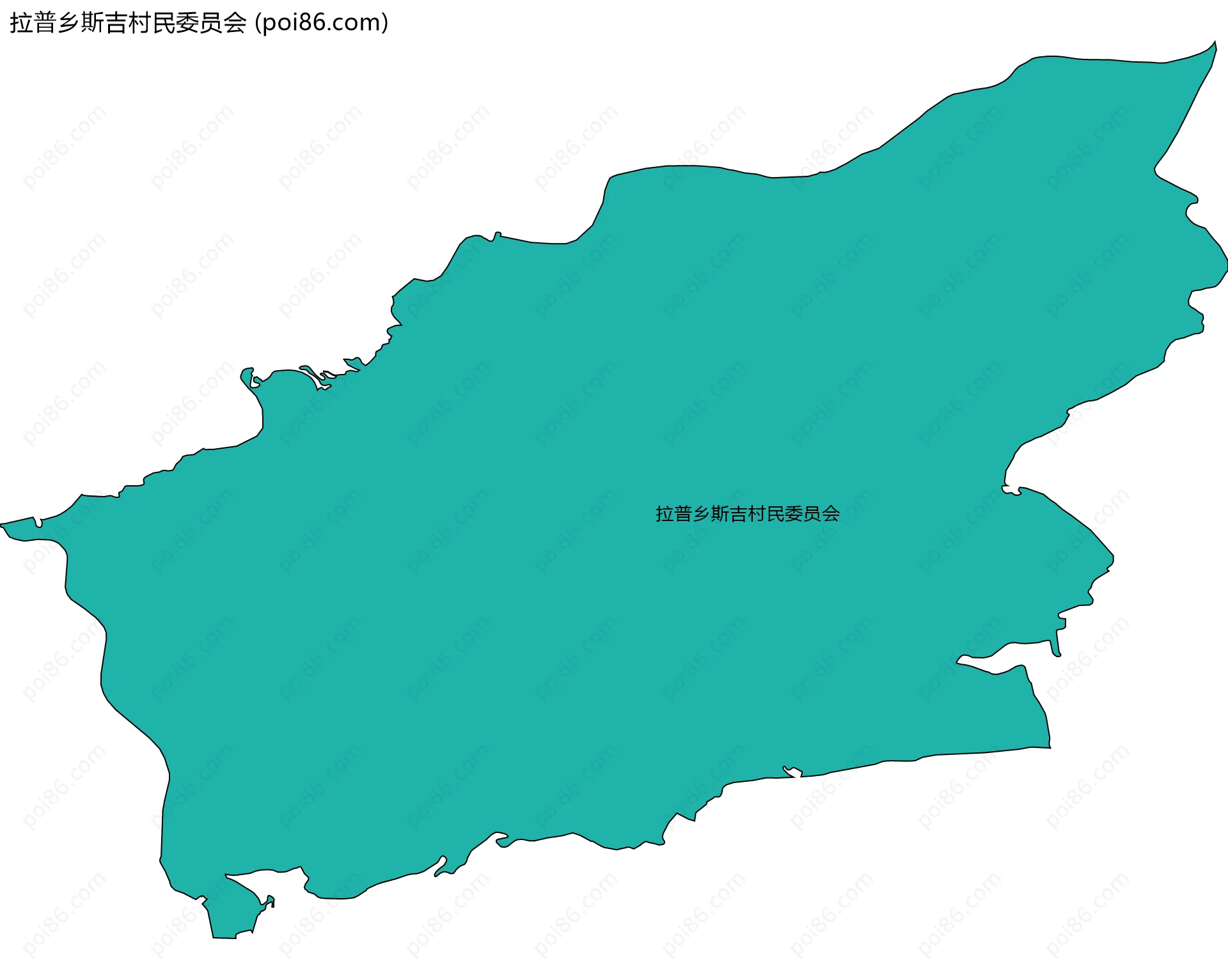 拉普乡斯吉村民委员会边界地图