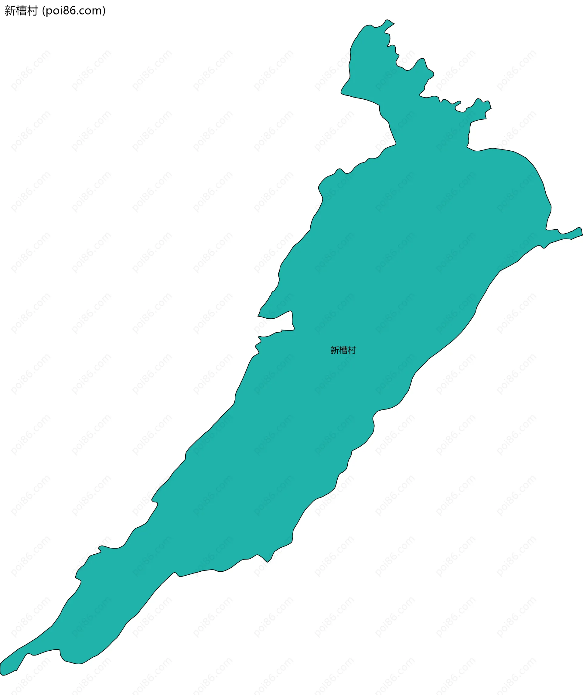 新槽村边界地图