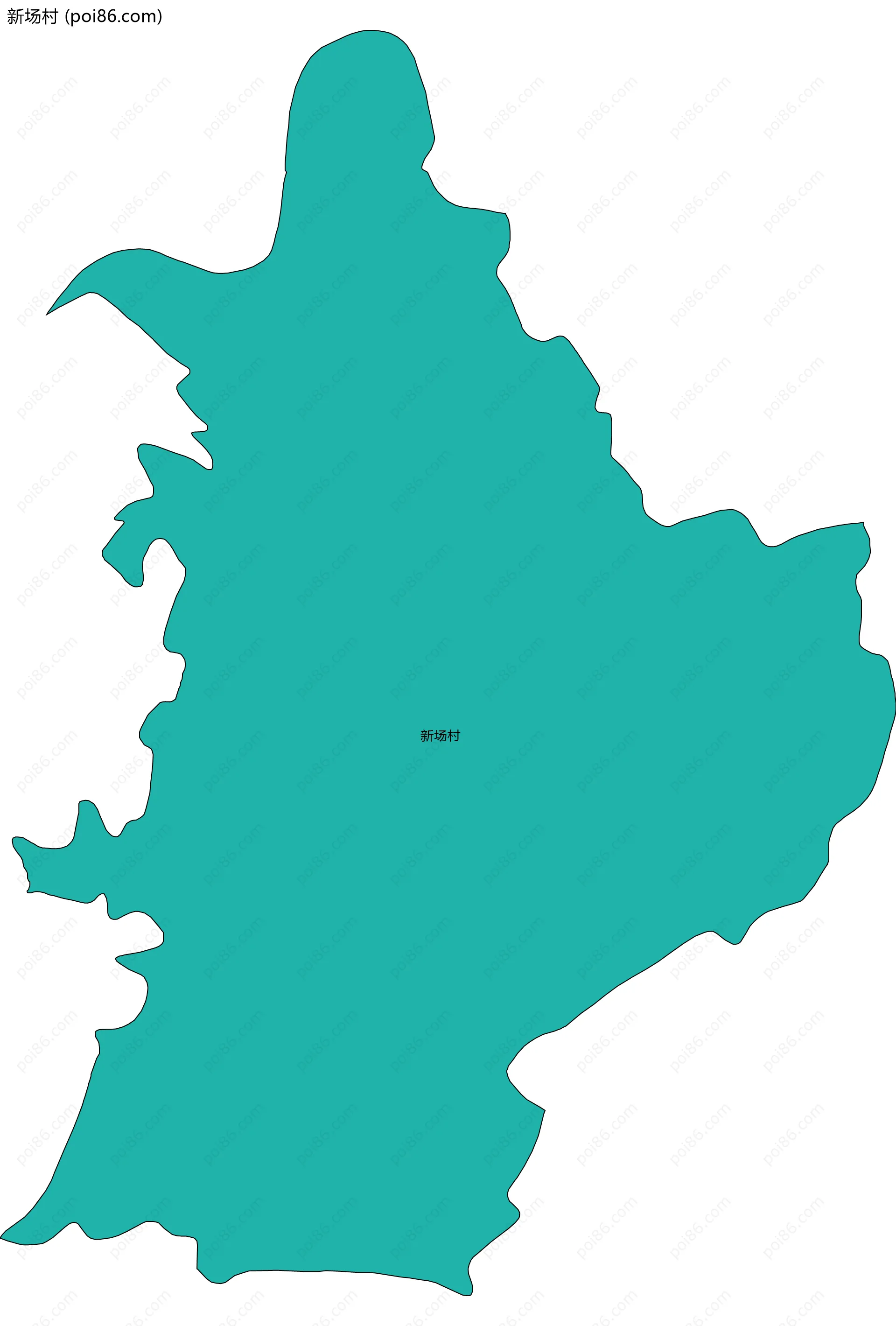 新场村边界地图