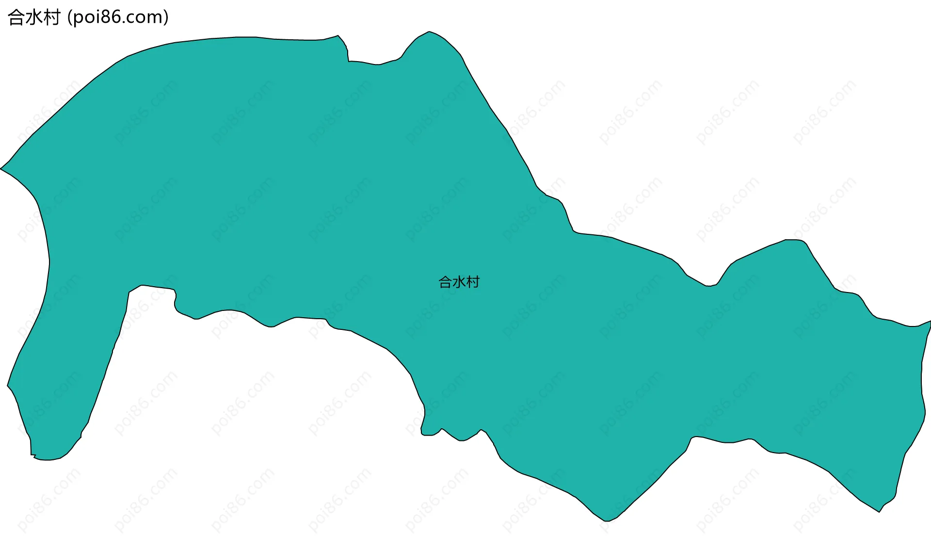 合水村边界地图